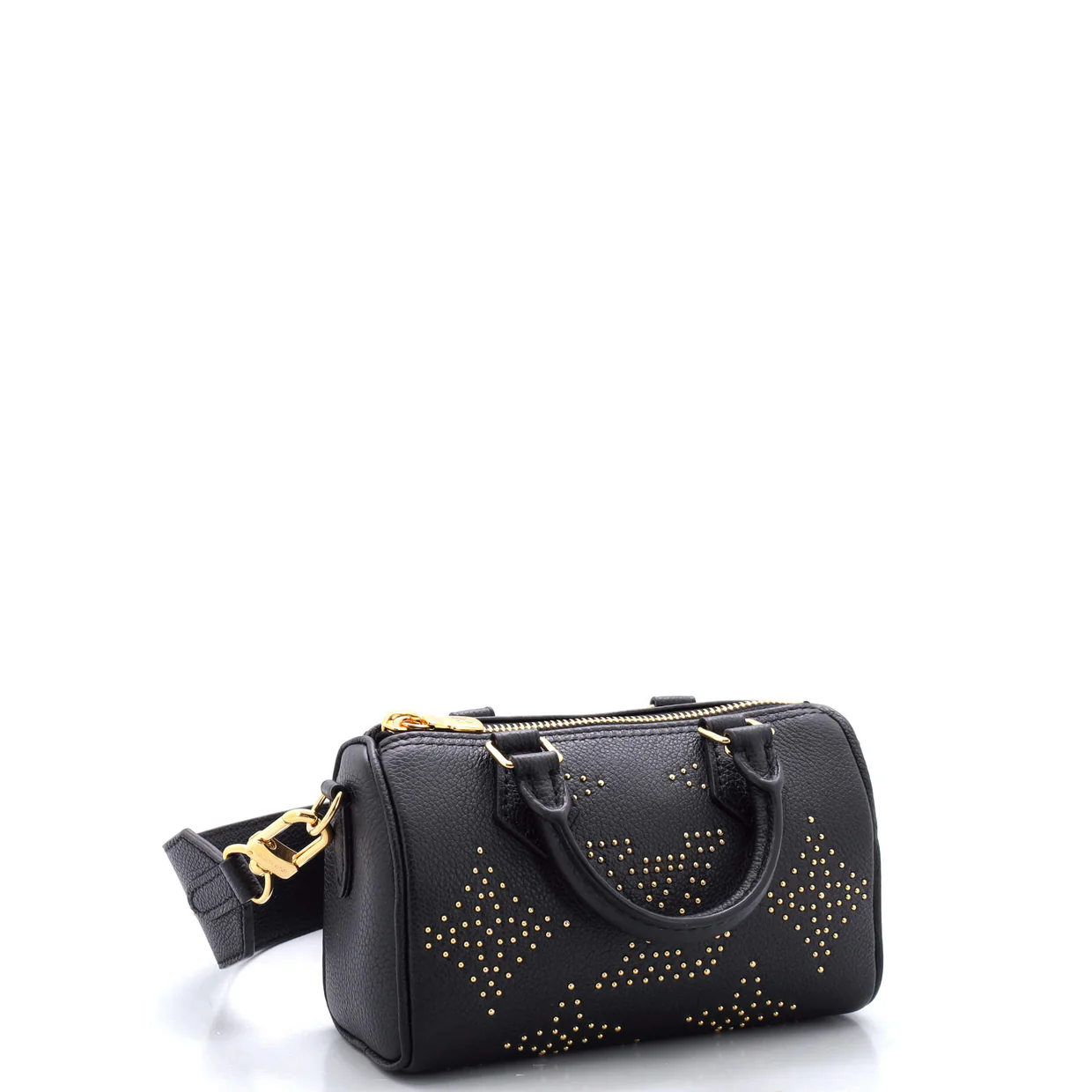 Speedy Bandouliere NM Bag Studded Leather Nano - Deep Luxury