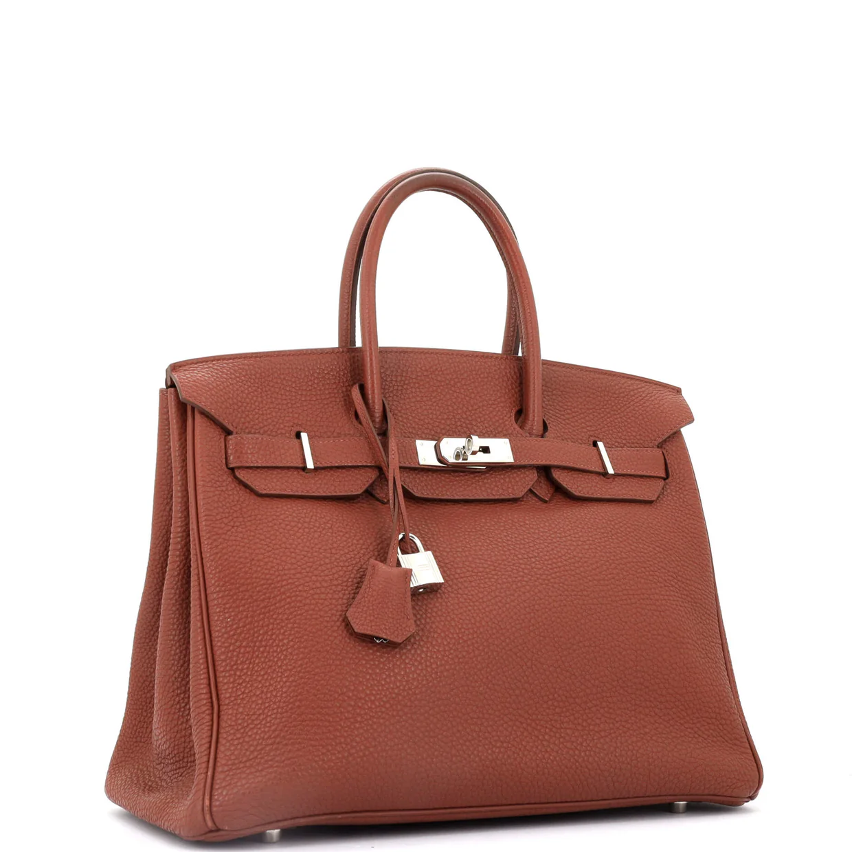 Birkin Handbag Sienne Togo with Palladium Hardware 35 - Deep Luxury