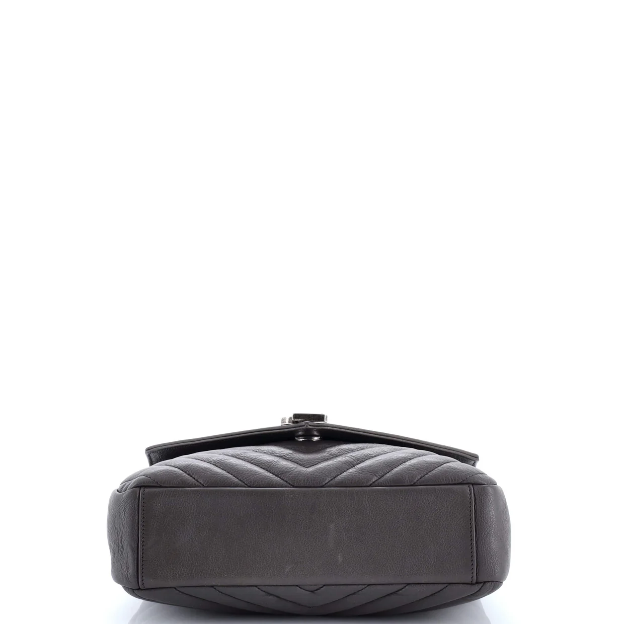 Classic Monogram College Bag Matelasse Chevron Leather Medium - Deep Luxury