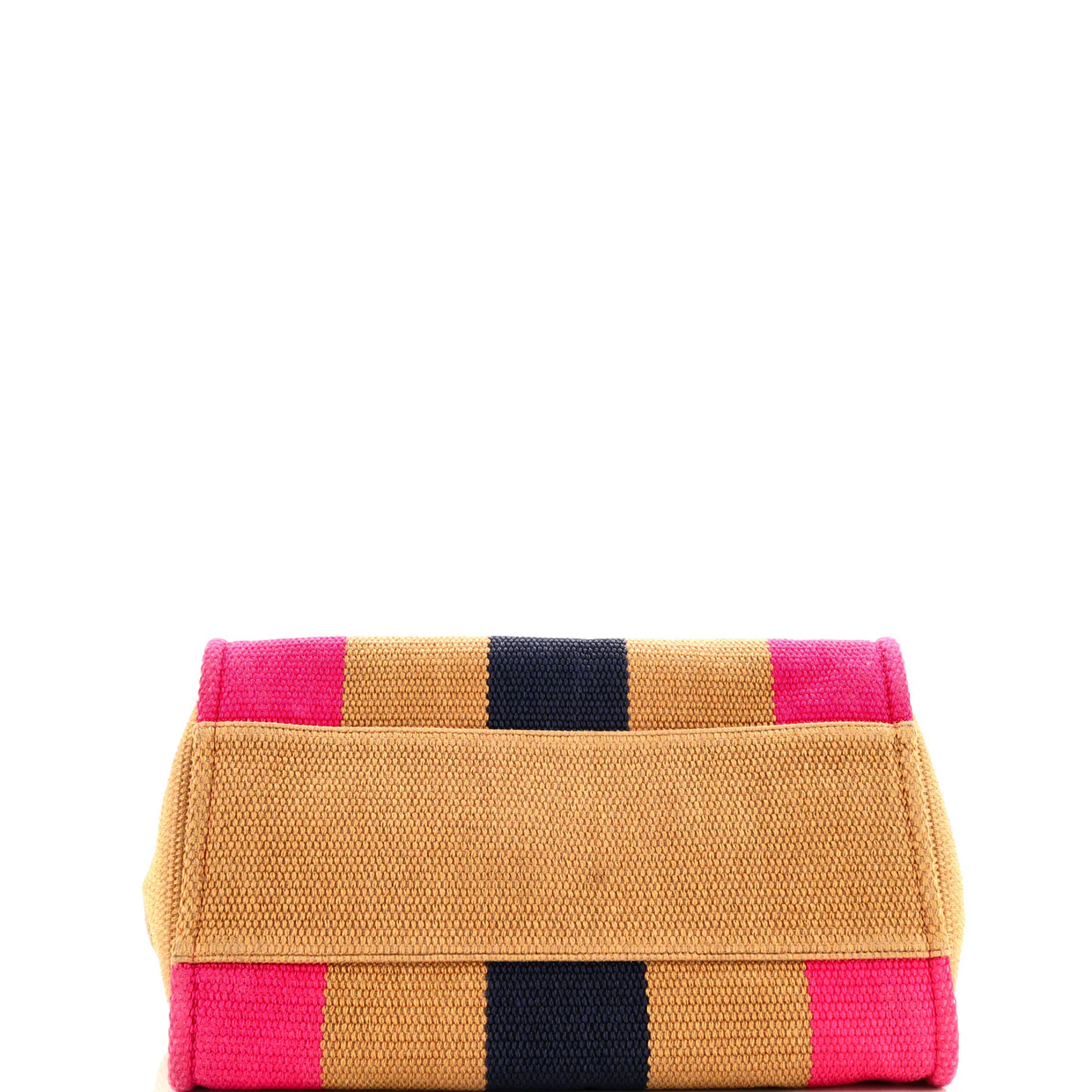 Deauville Tote Striped Viscose Canvas Medium - Deep Luxury