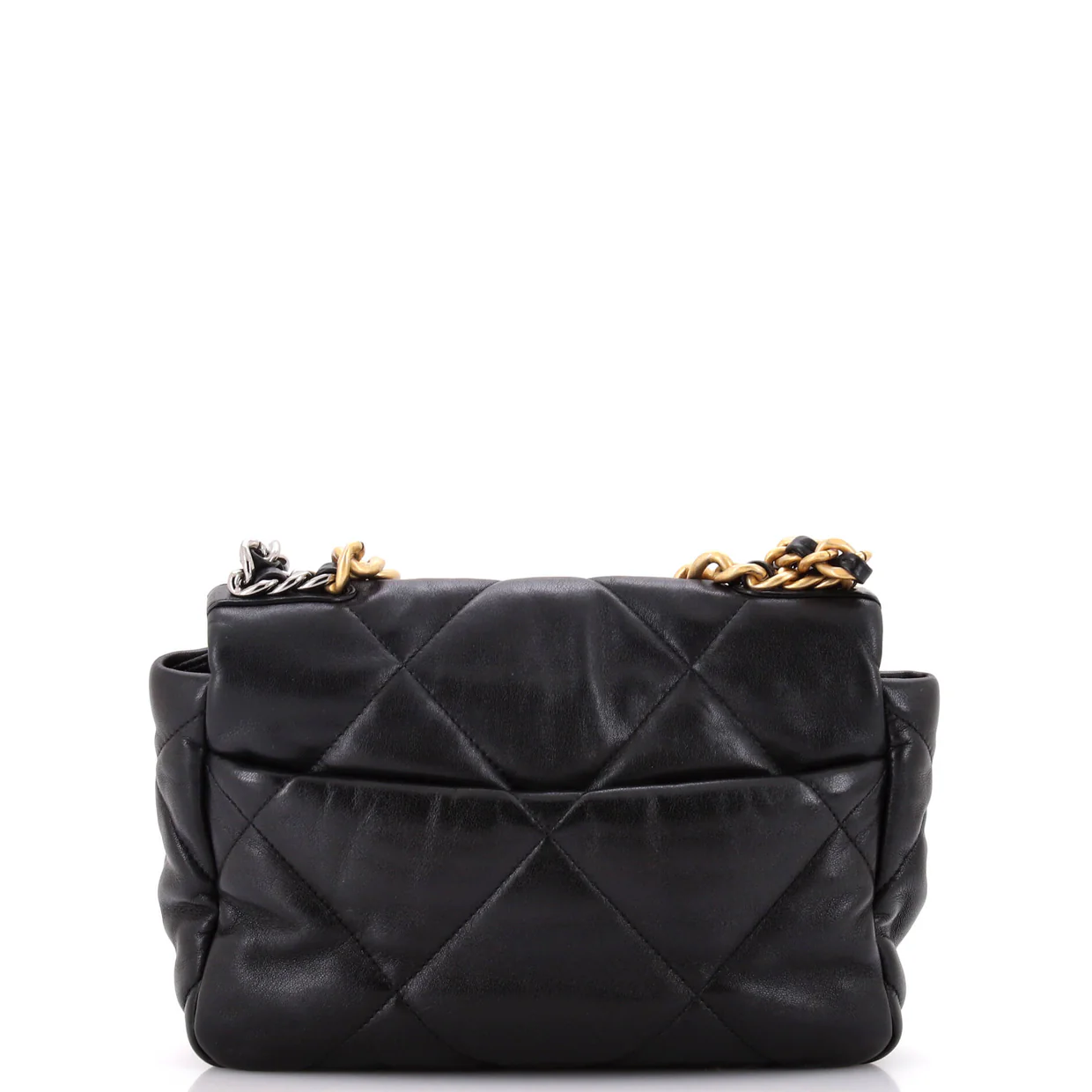 19 Flap Bag Quilted Leather Medium - Deep Luxury