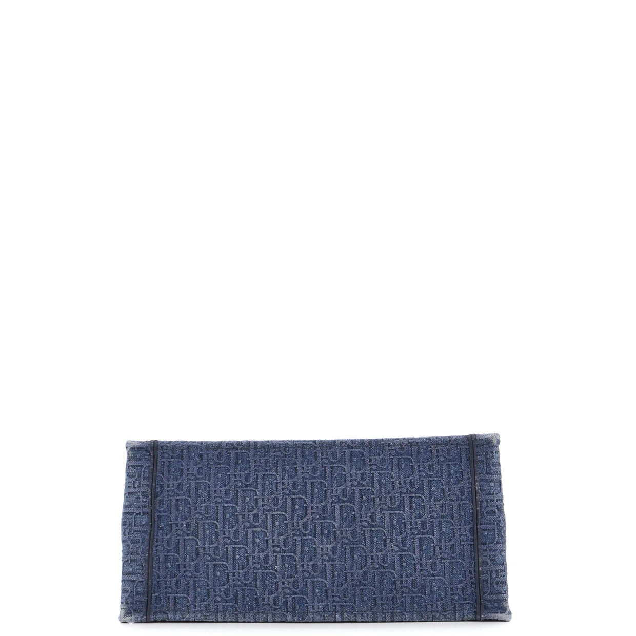 Book Tote Oblique Denim Small - Deep Luxury