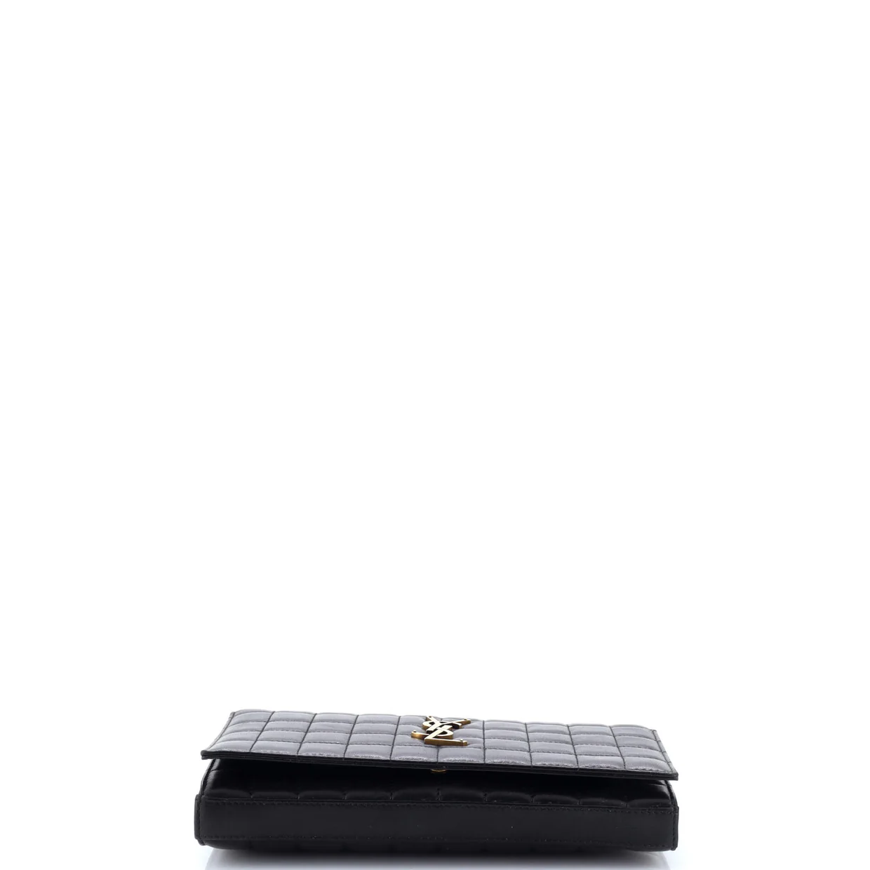 Cassandre Wallet on Chain Quilted Leather Medium - Deep Luxury
