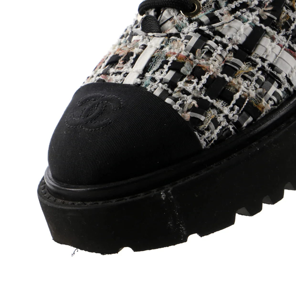 Women's Cap Toe Combat Boots Tweed - Deep Luxury