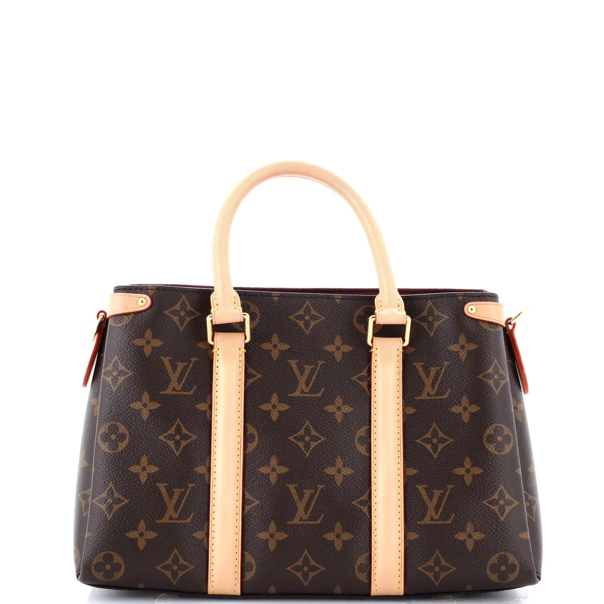 Soufflot Tote Monogram Canvas with Leather BB - Deep Luxury