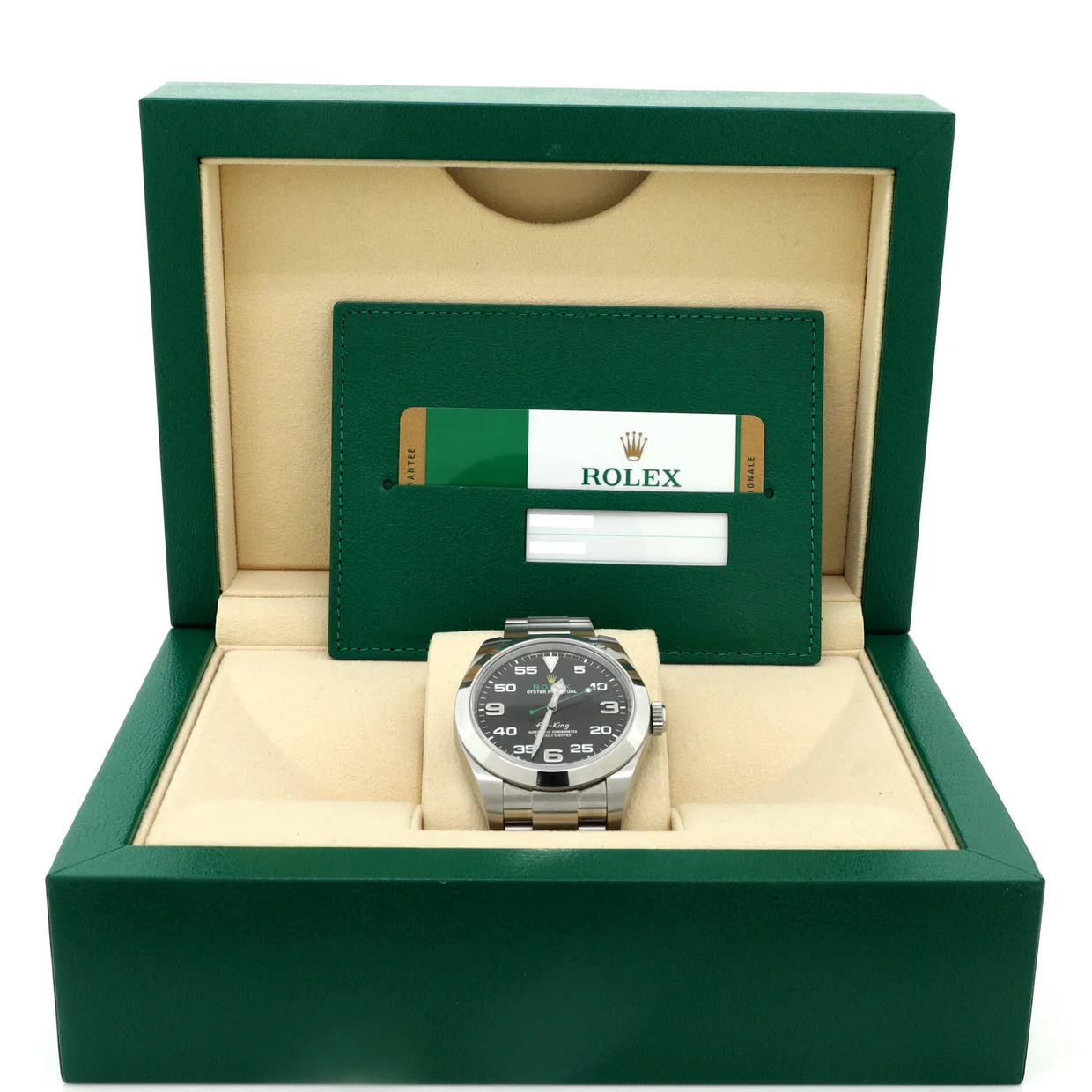 Oyster Perpetual Air King Chronometer Automatic Watch Stainless Steel 40 - Deep Luxury