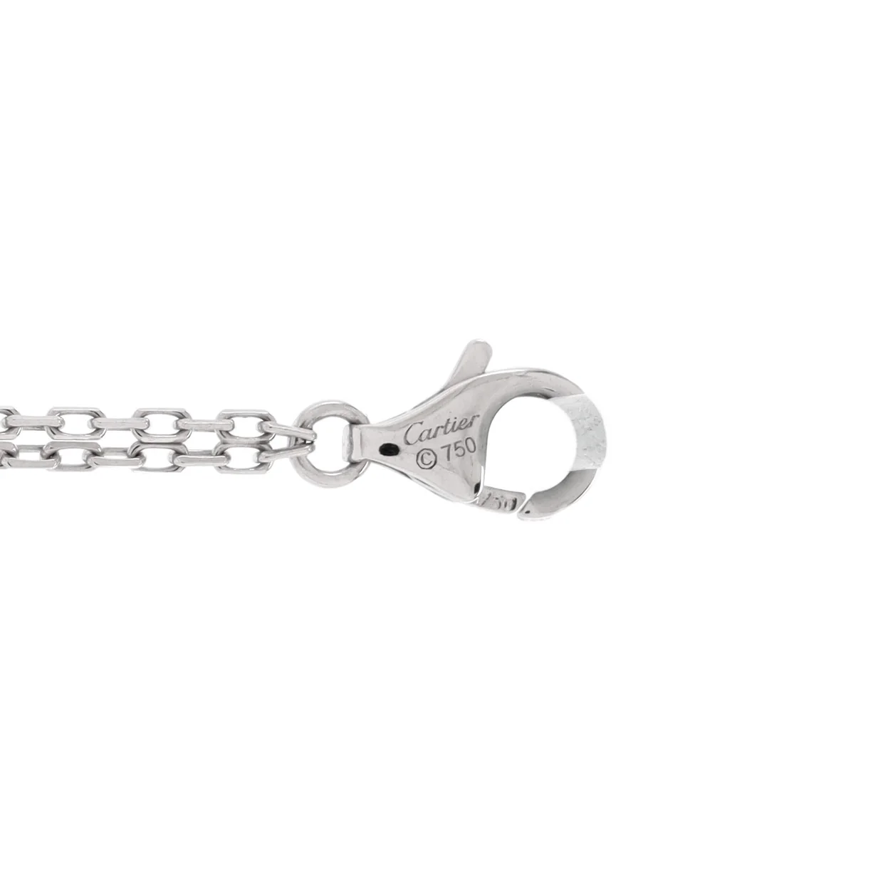 2 Diamonds Love Bracelet 18K White Gold with Diamonds - Deep Luxury