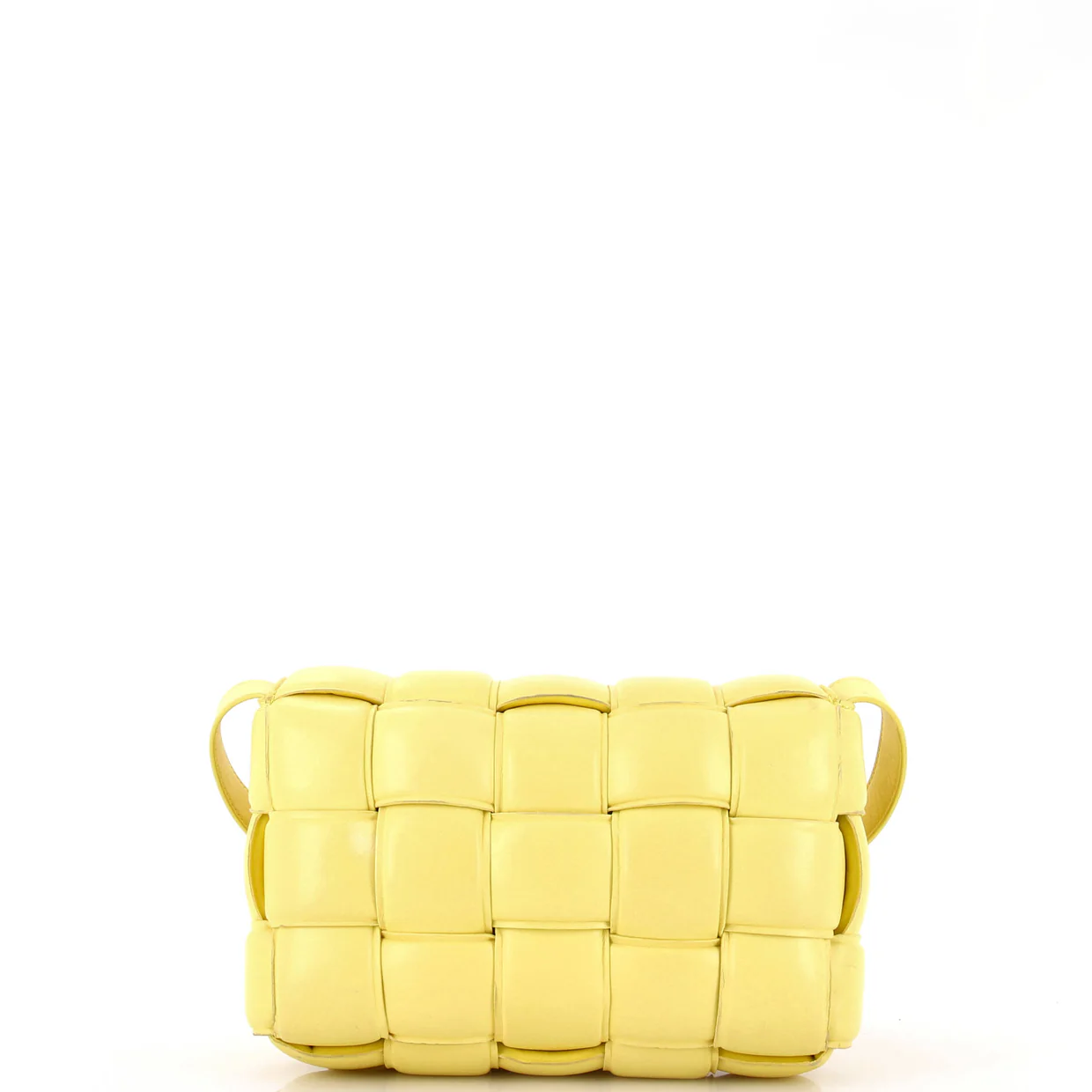 Cassette Crossbody Bag Padded Maxi Intrecciato Leather - Deep Luxury