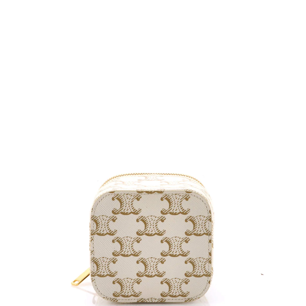 Top Handle Square Vanity Case Triomphe Coated Canvas Mini - Deep Luxury