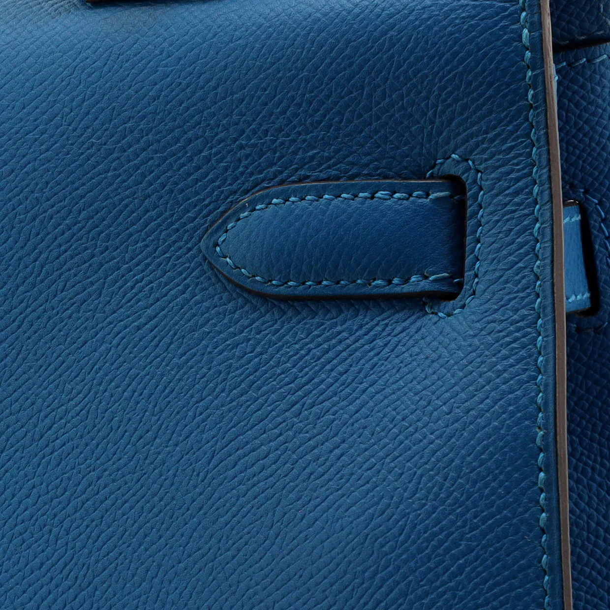 Kelly Handbag Mykonos Epsom with Palladium Hardware 35 - Deep Luxury