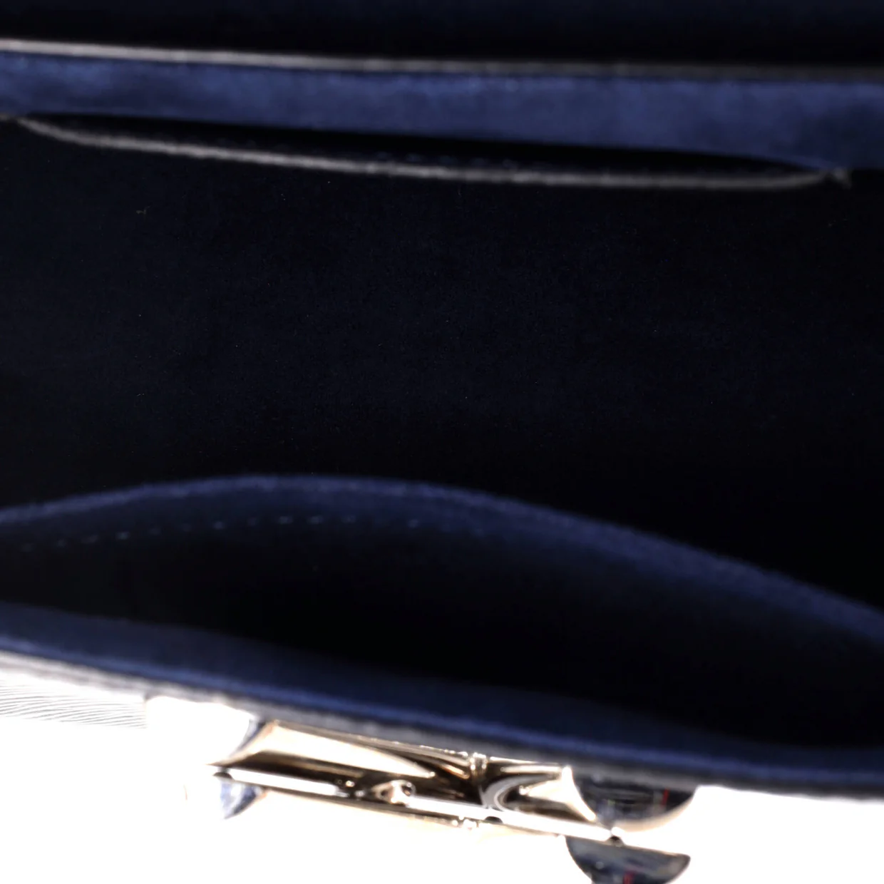 Braided Handle Twist Bag Epi Leather MM - Deep Luxury