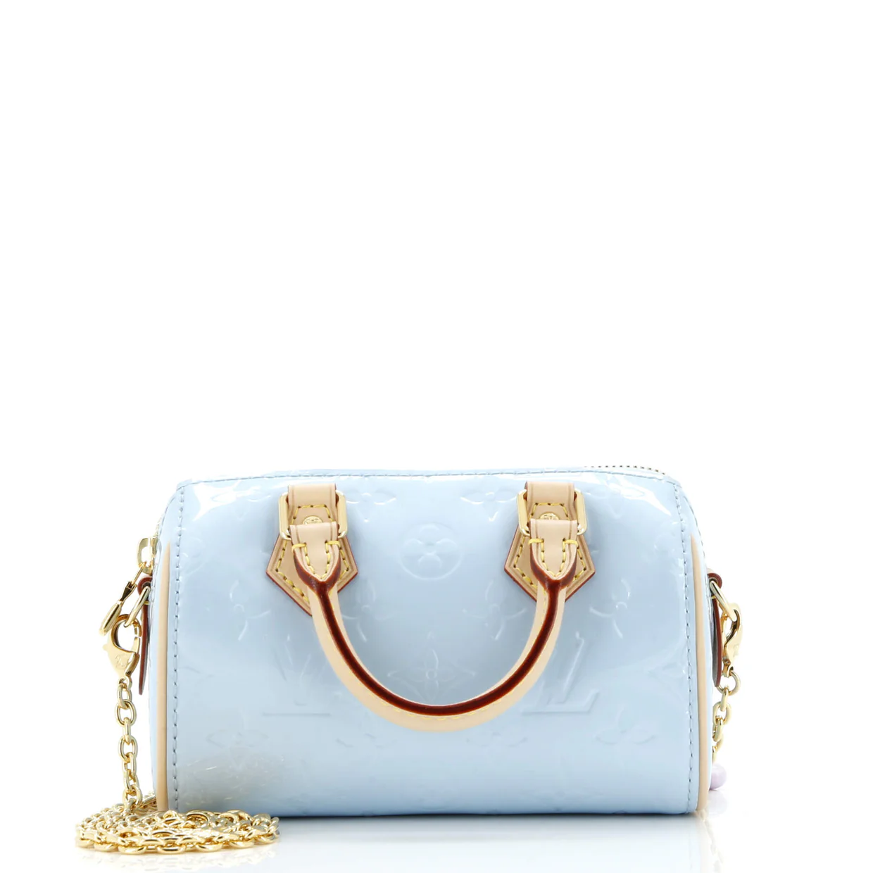 Chain Speedy Bandouliere NM Bag Limited Edition Valentine Monogram Vernis Nano - Deep Luxury