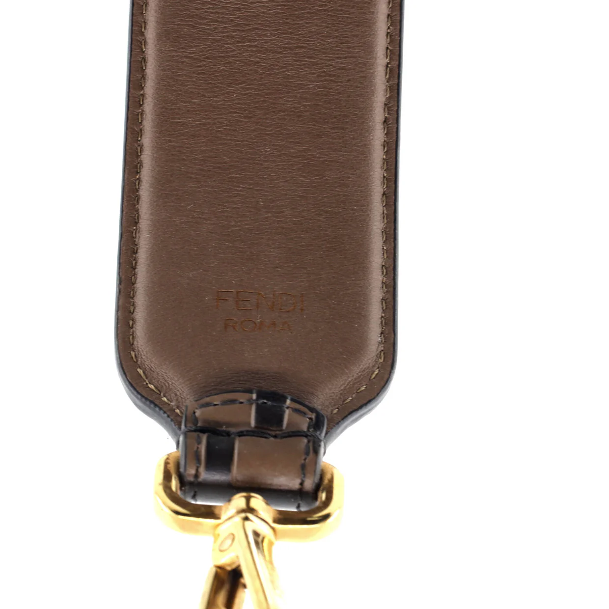 Strap You Shoulder Strap Zucca Embossed Leather - Deep Luxury