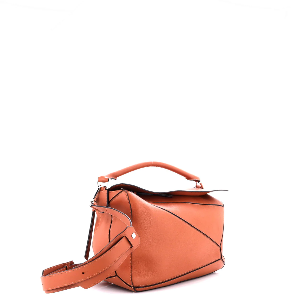 Puzzle Bag Leather Large - Deep Luxury