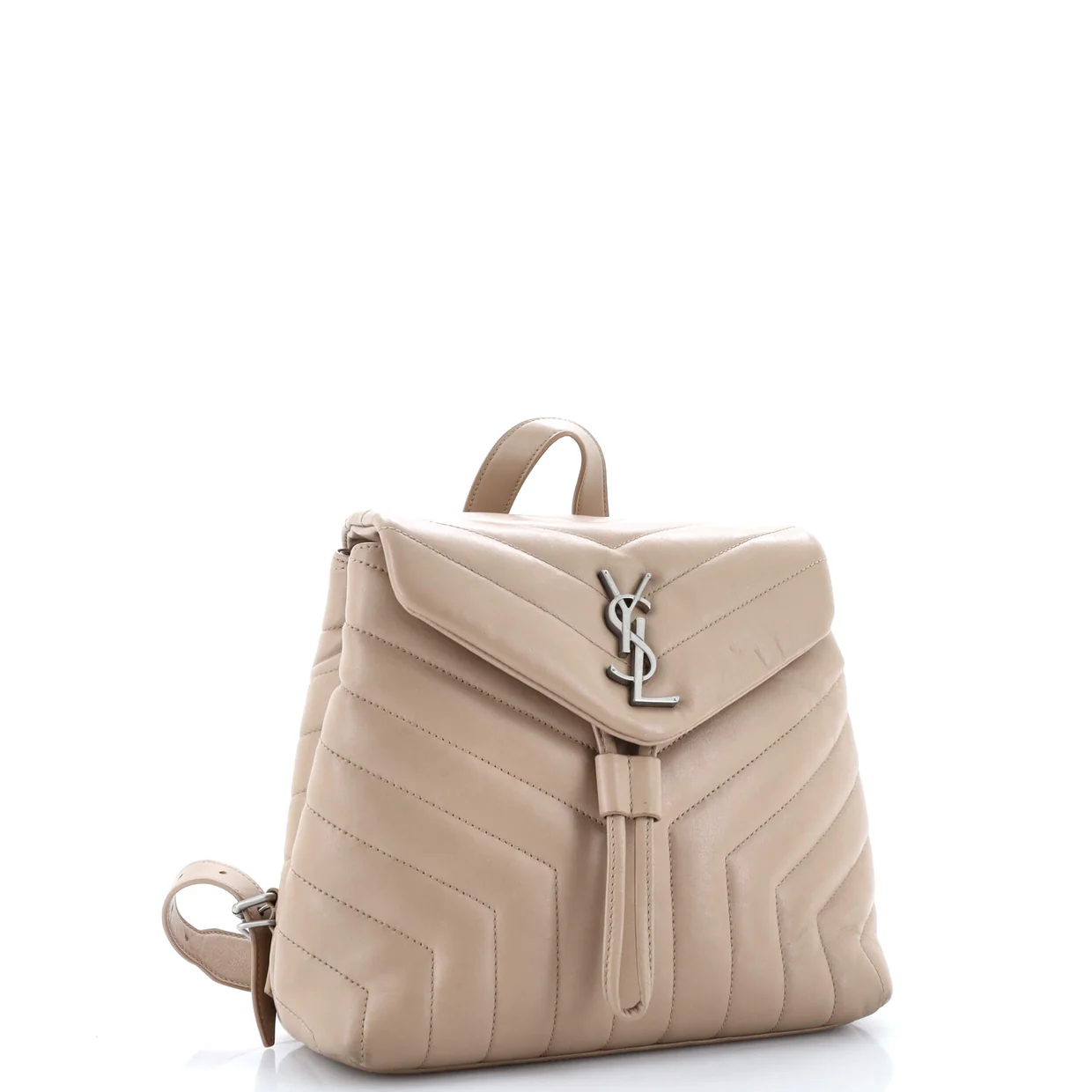 LouLou Backpack Matelasse Chevron Leather Small - Deep Luxury