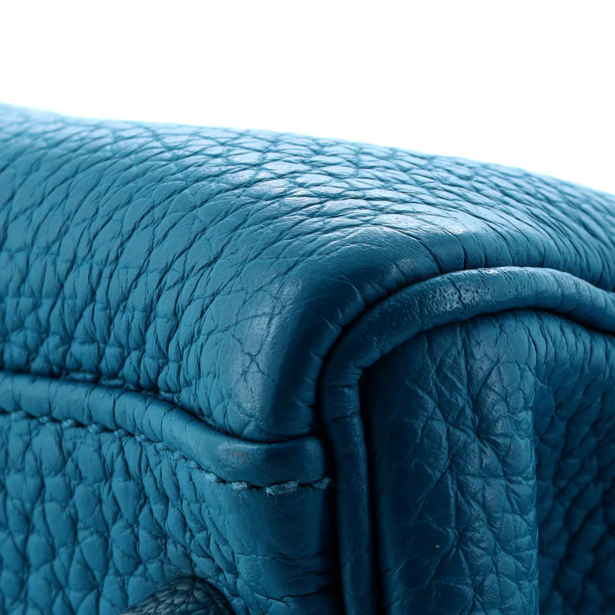 Kelly Handbag Bleu Izmir Togo with Palladium Hardware 32 - Deep Luxury