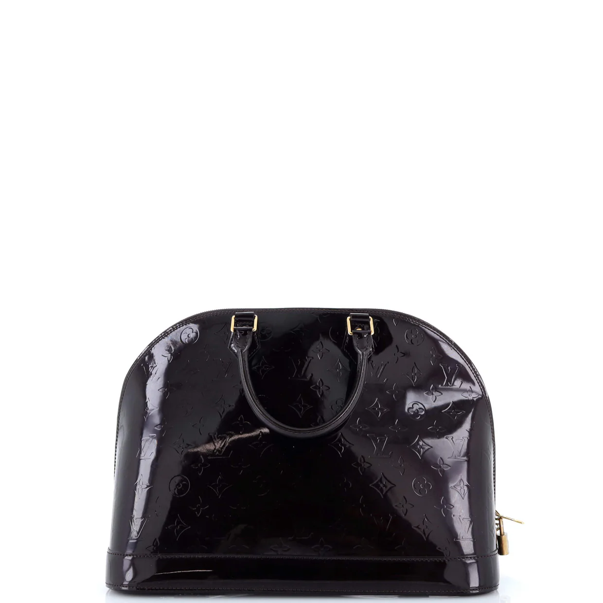Alma Handbag Monogram Vernis GM - Deep Luxury