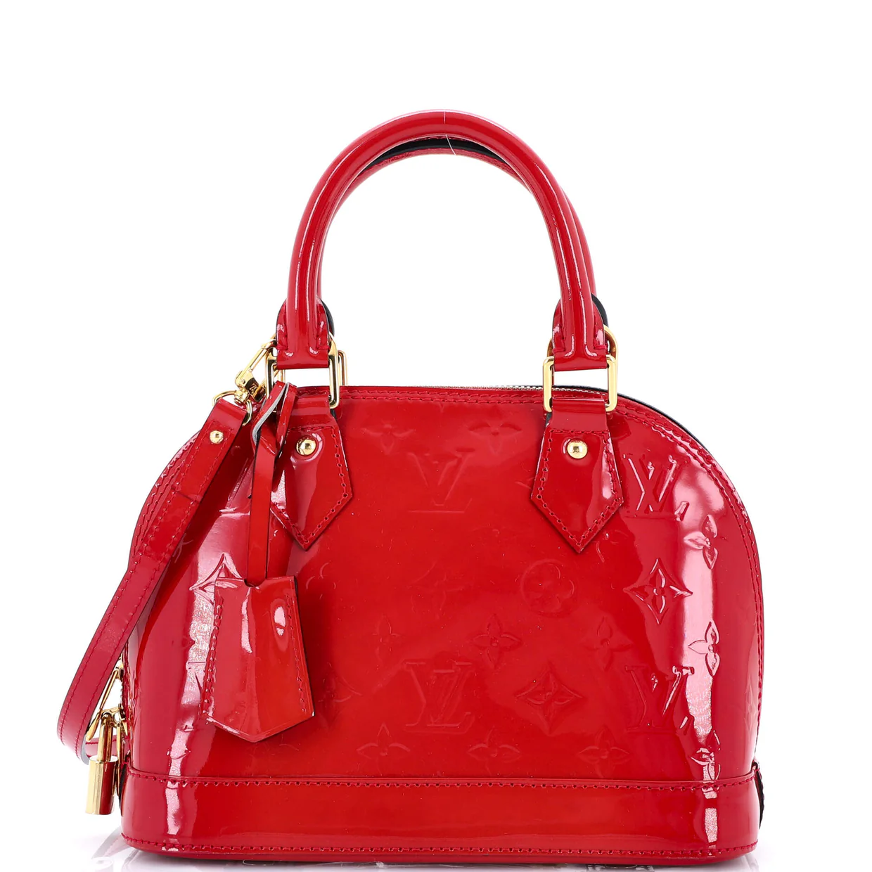 Alma Handbag Monogram Vernis BB - Deep Luxury