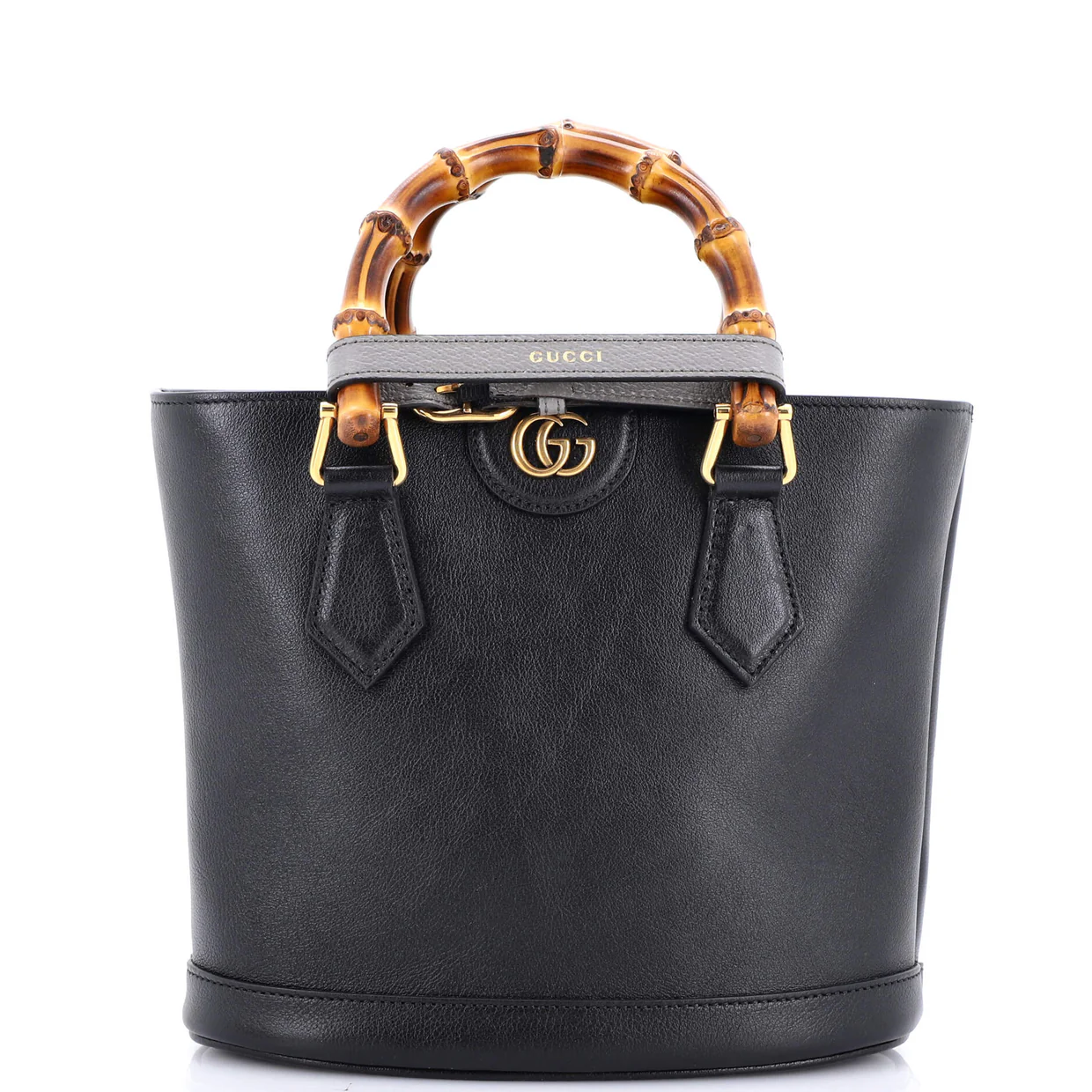 Diana Convertible Bucket Bag Leather Small - Deep Luxury