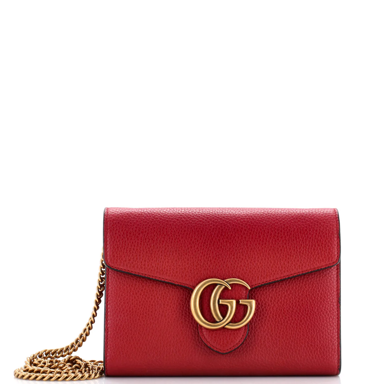 GG Marmont Chain Wallet Leather Mini - Deep Luxury