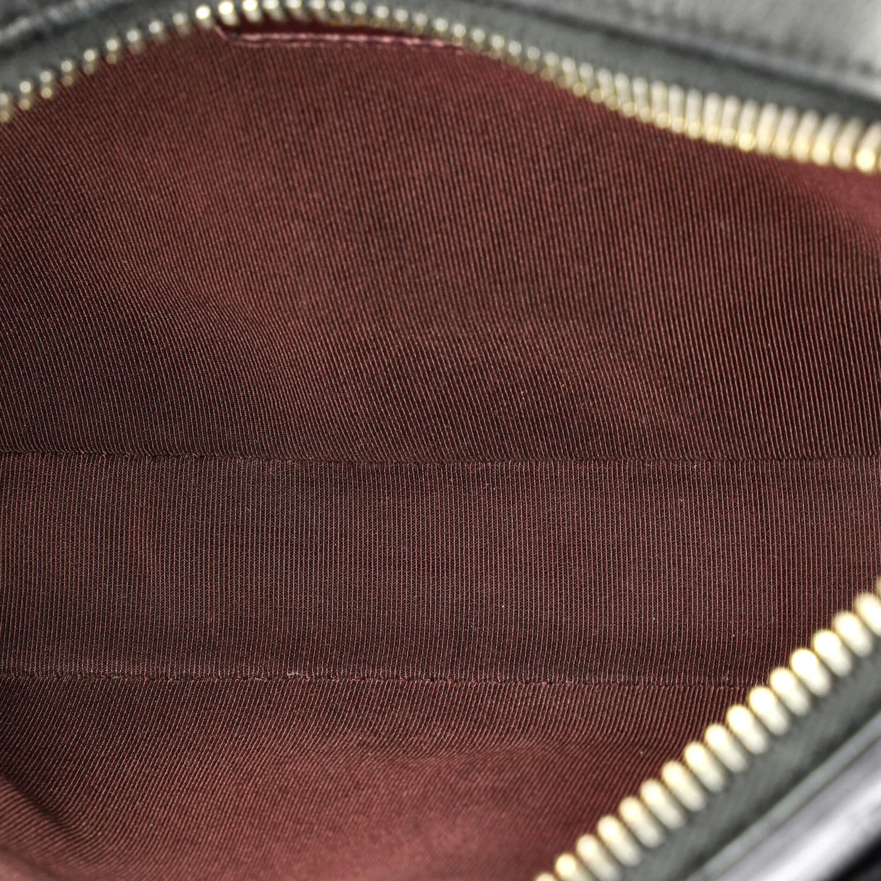 Button Up Camera Case Quilted Calfskin with Grosgrain Small - Deep Luxury