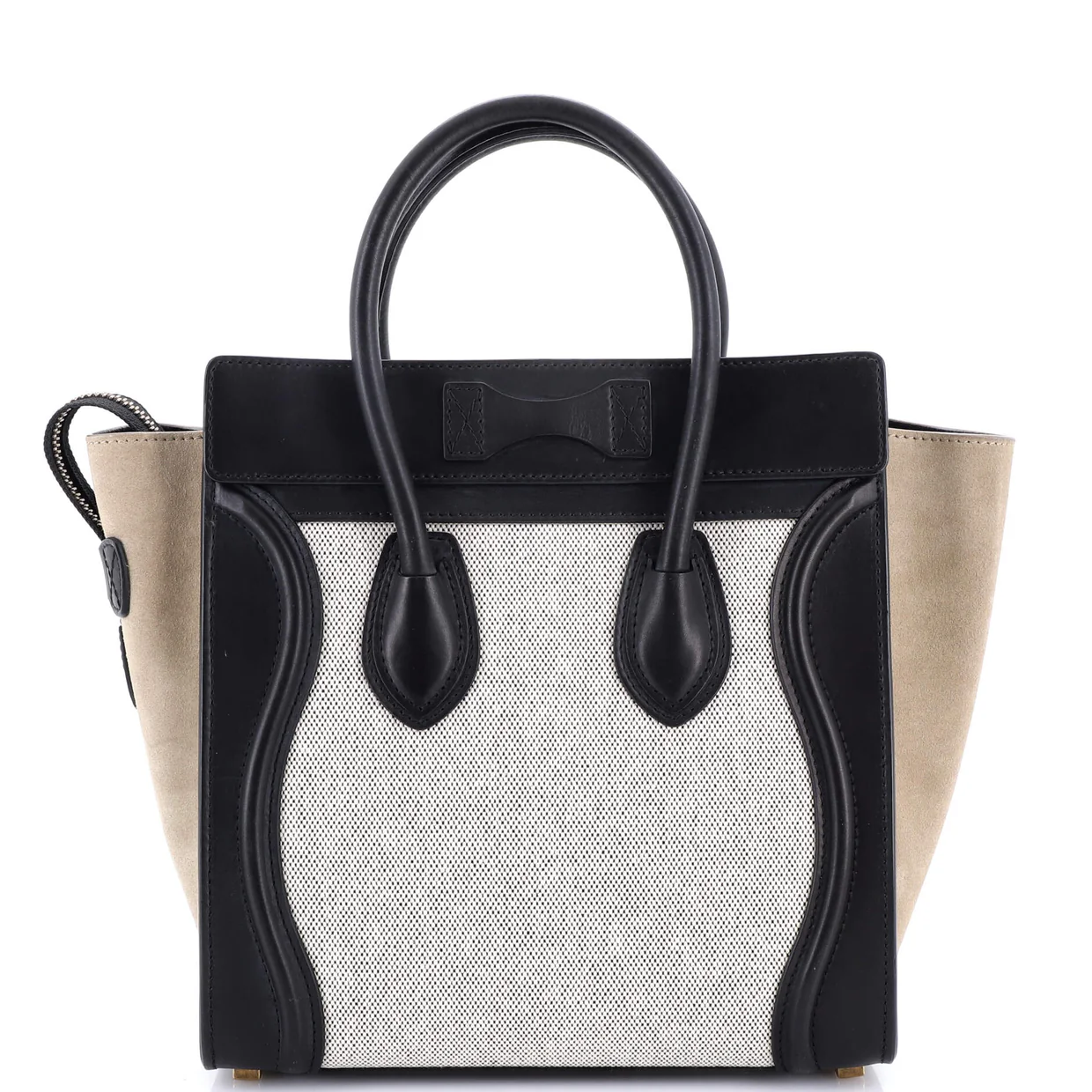 Luggage Bag Canvas and Leather Mini - Deep Luxury