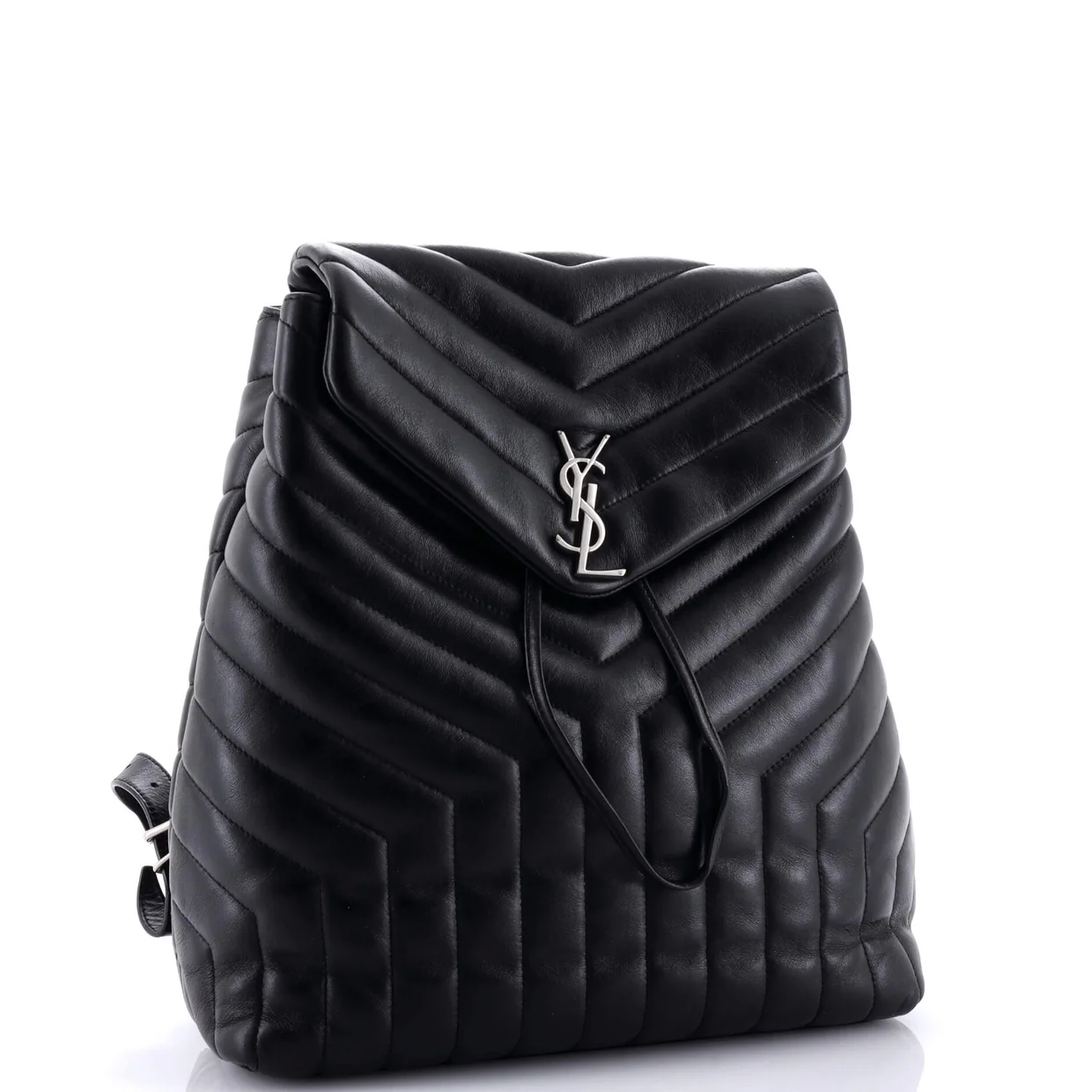 LouLou Backpack Matelasse Chevron Leather Medium - Deep Luxury