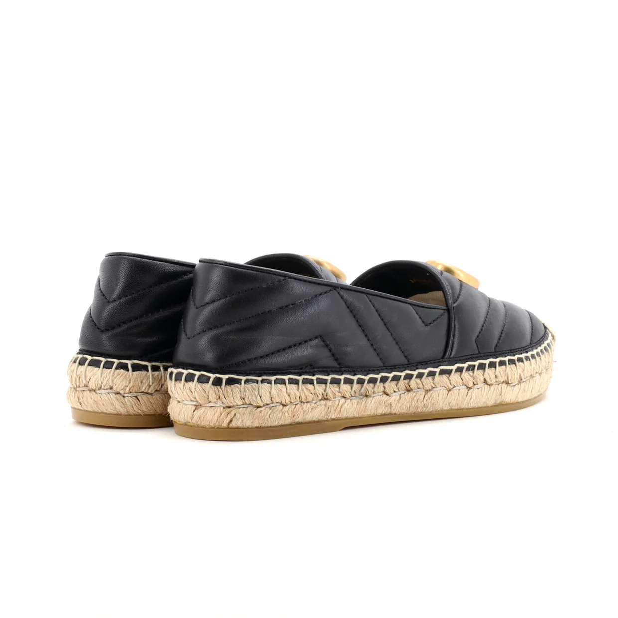 Women's GG Marmont Espadrilles Matelasse Leather - Deep Luxury