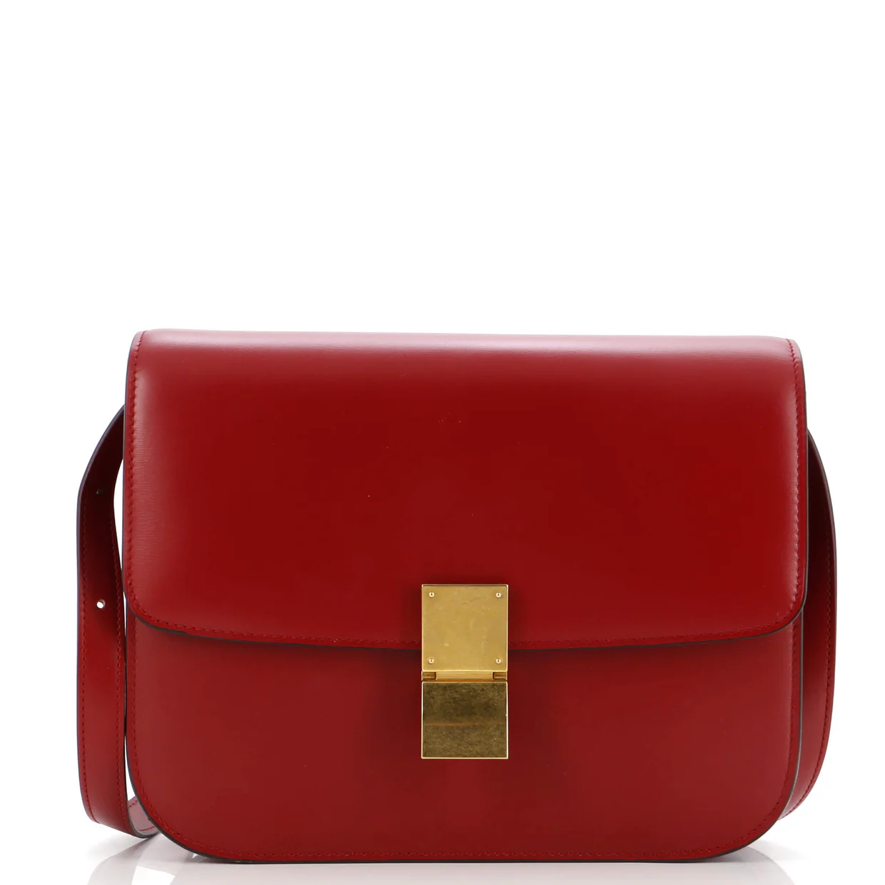 Classic Box Bag Smooth Leather Medium - Deep Luxury