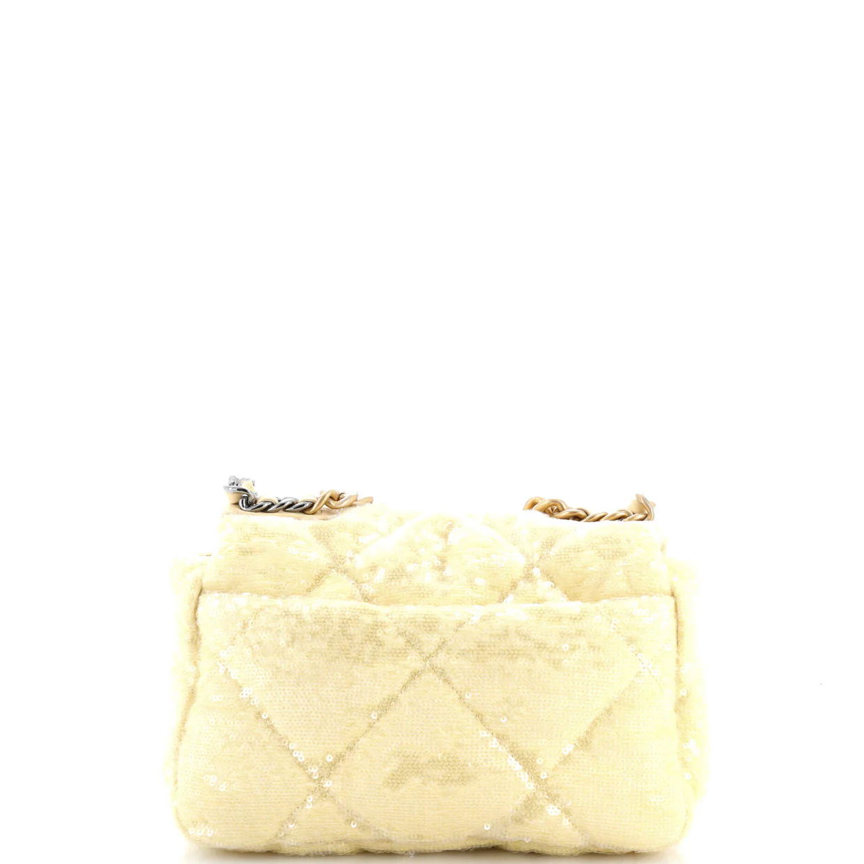 19 Flap Bag Quilted Sequins Medium - Deep Luxury