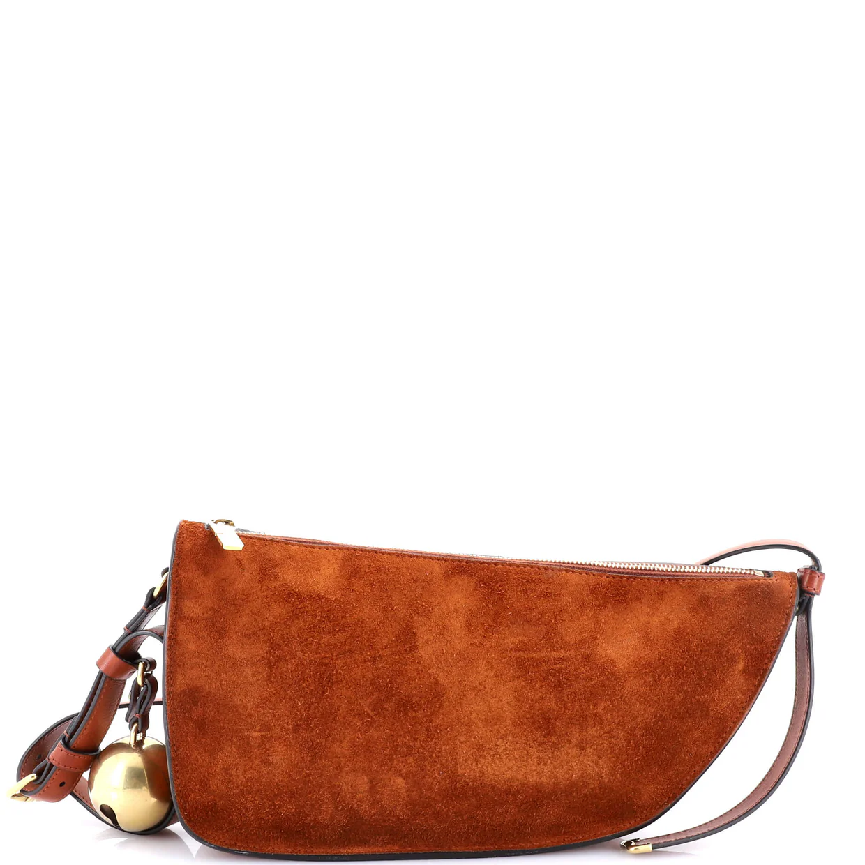 Shield Sling Shoulder Bag Suede Mini - Deep Luxury