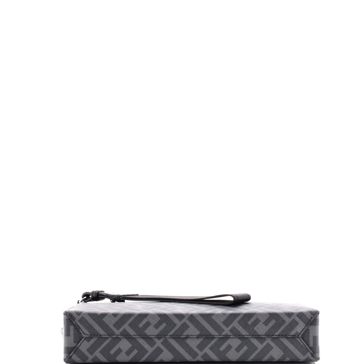 Logo Wristlet Clutch Zucca Coated Canvas Medium - Deep Luxury
