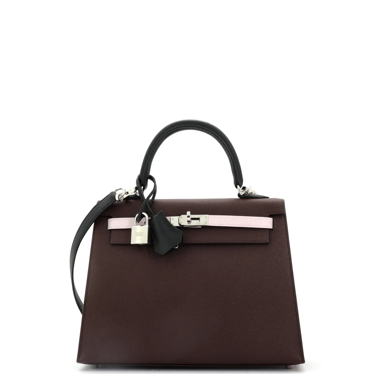 Kelly Handbag Tricolor Epsom with Palladium Hardware 25 - Deep Luxury