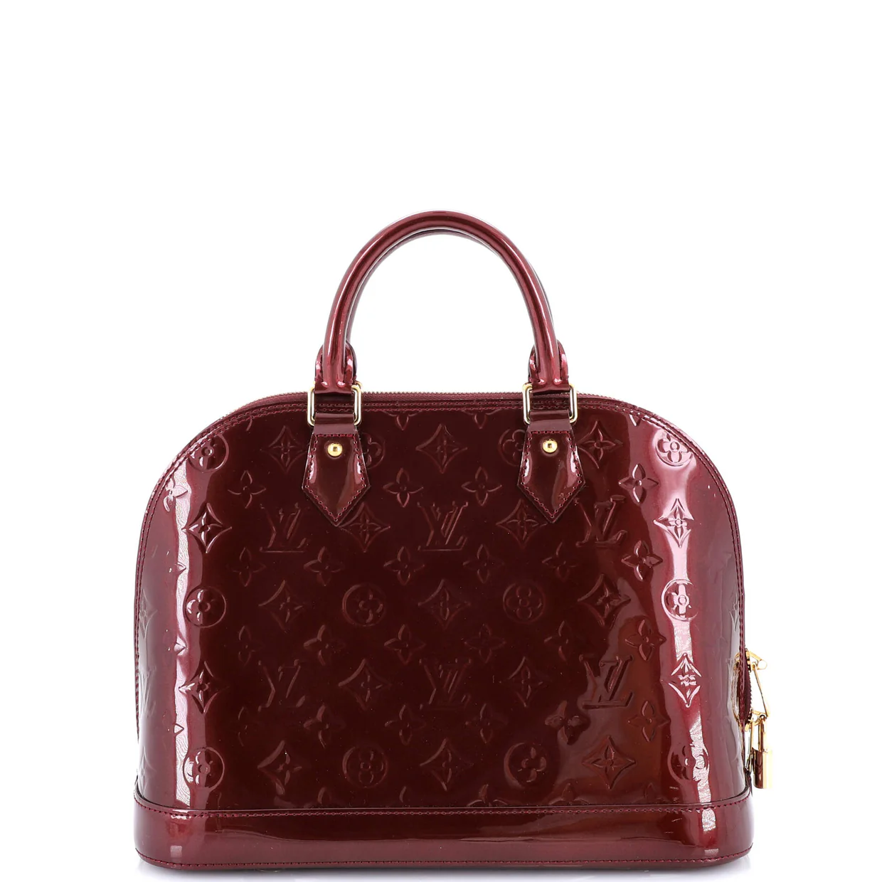 Alma Handbag Monogram Vernis PM - Deep Luxury