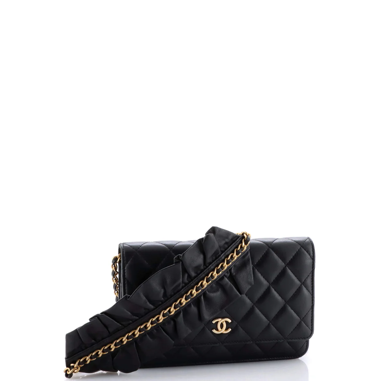 Romance Wallet on Chain Quilted Lambskin - Deep Luxury