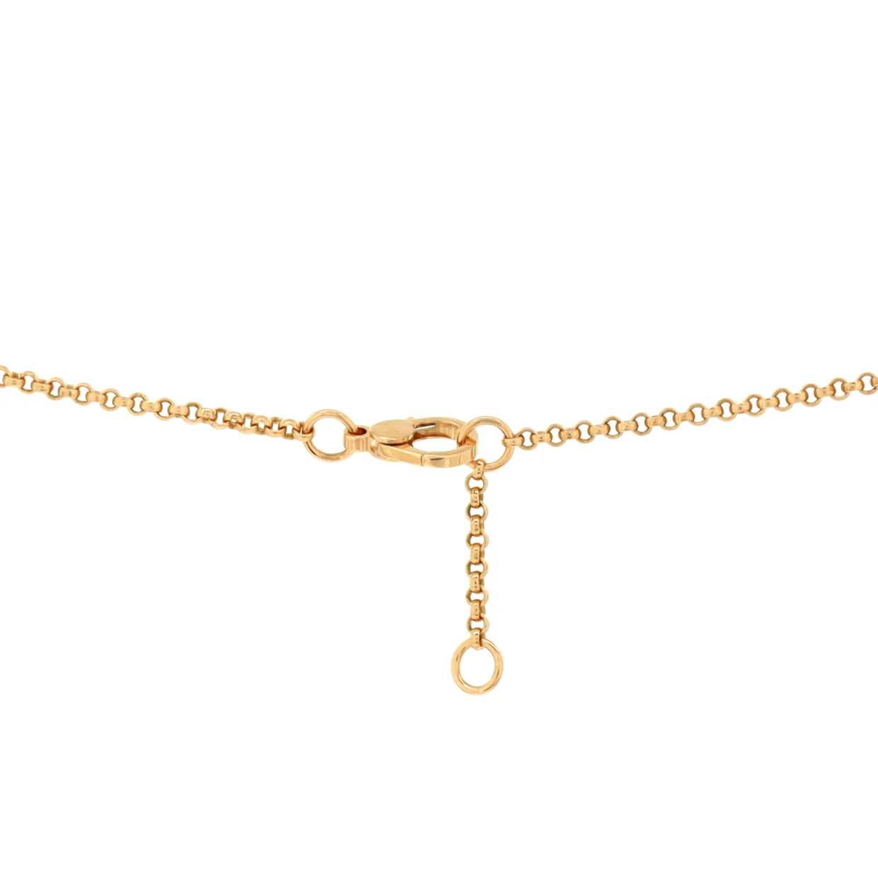 Ex-Libris Pendant Necklace 18K Rose Gold with Diamond Small - Deep Luxury