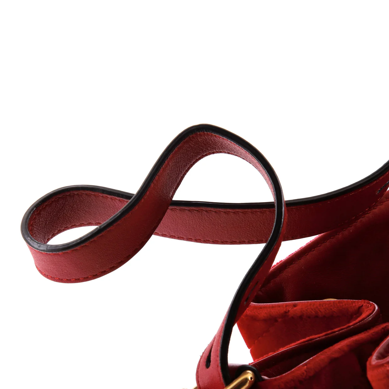 GG Marmont Bucket Bag Matelasse Velvet Small - Deep Luxury