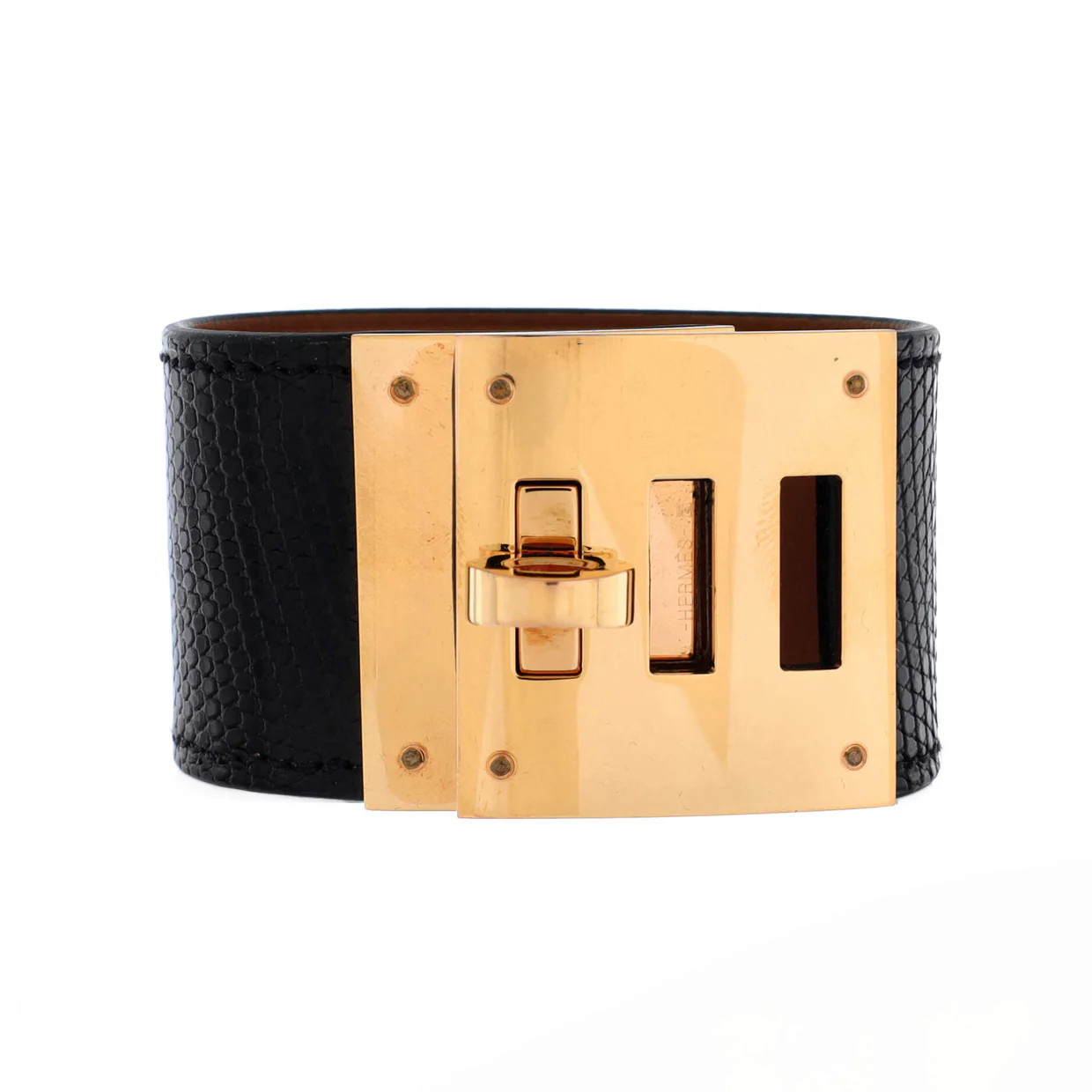 Kelly Dog Bracelet Lizard - Deep Luxury