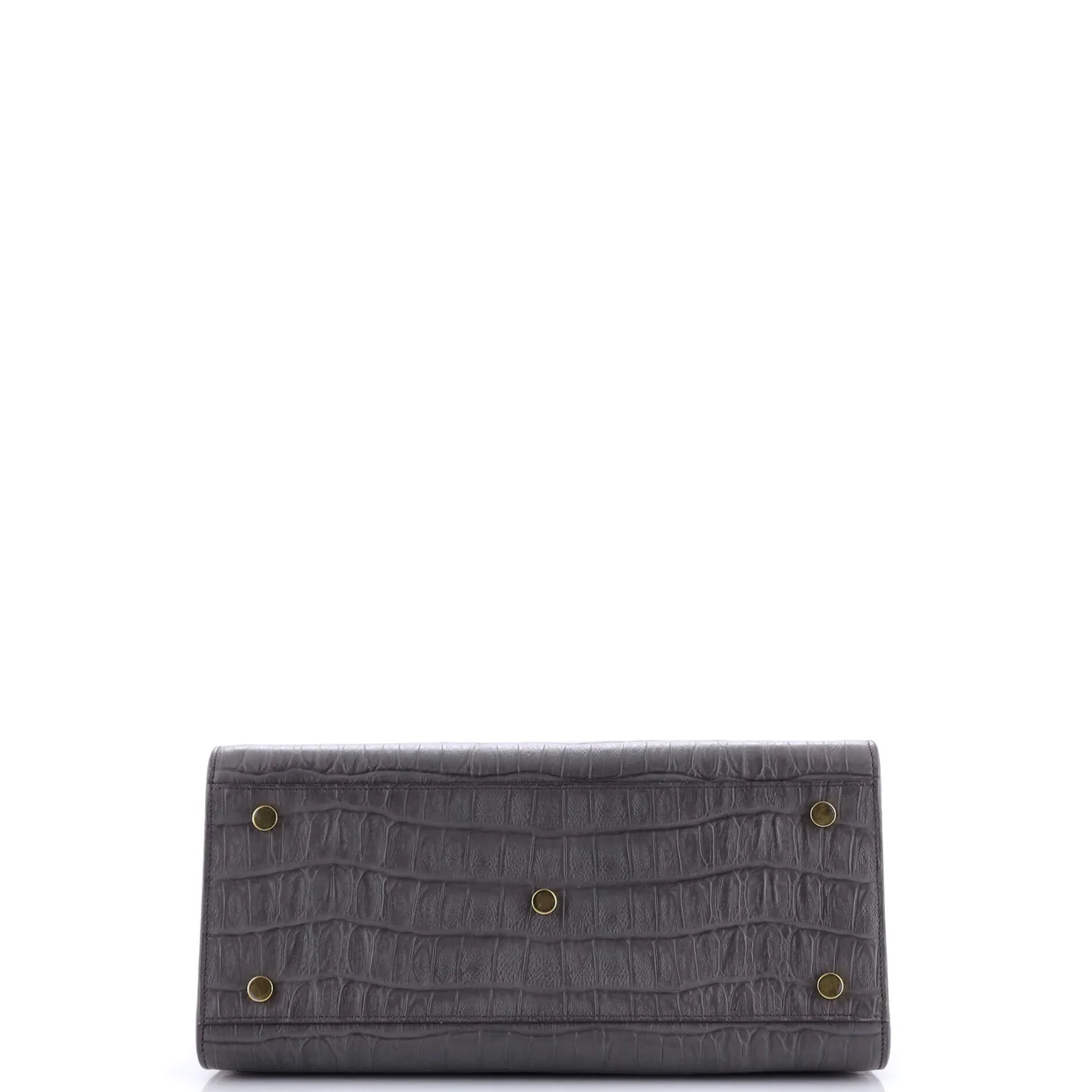 Sac de Jour Bag Crocodile Embossed Leather Small - Deep Luxury