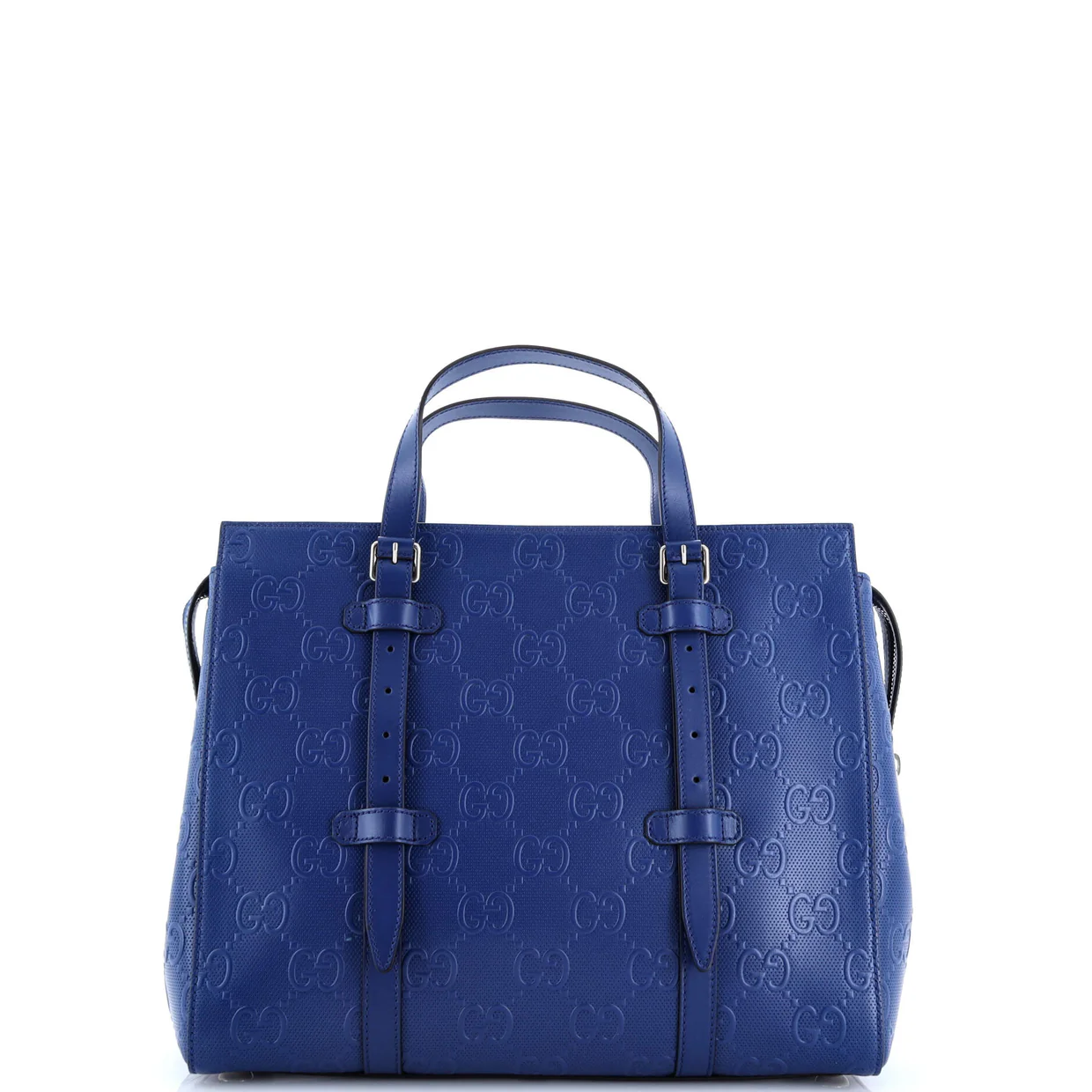 Tote Bag GG Embossed Perforated Leather - Deep Luxury