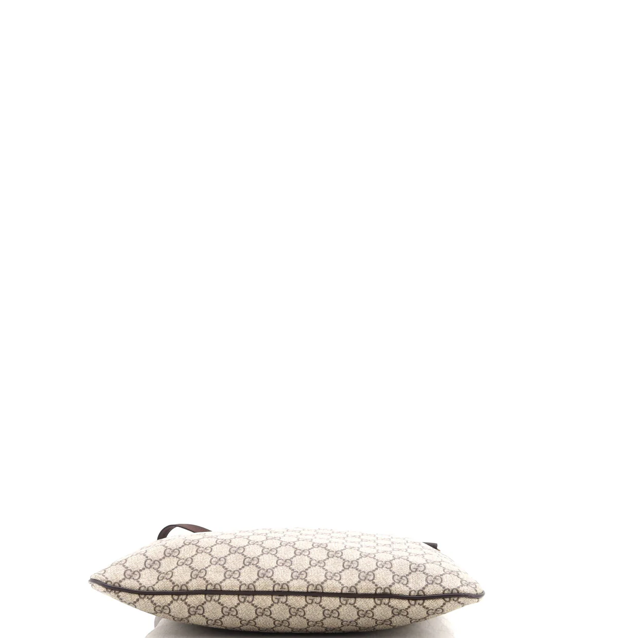 Zip Top Messenger Bag GG Coated Canvas Large - Deep Luxury