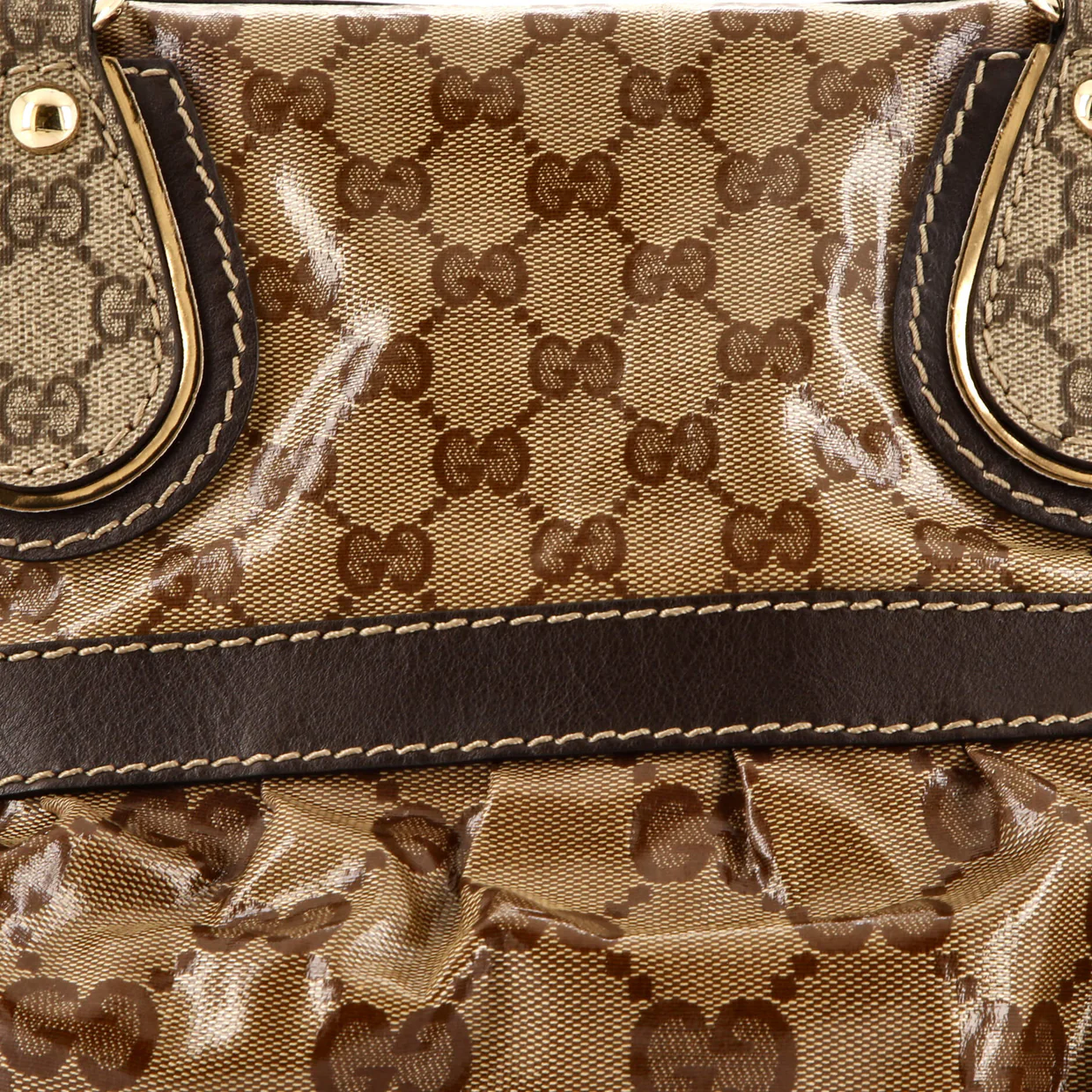 Convertible Boston Bag GG Coated Canvas Medium - Deep Luxury