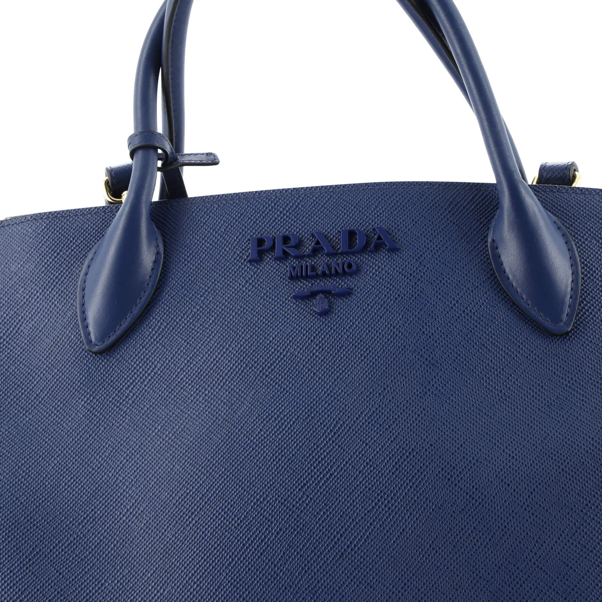 Monochrome Tote Saffiano with City Calf Medium - Deep Luxury