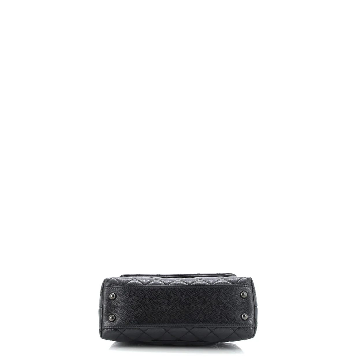So Black Coco Top Handle Bag Quilted Caviar Mini - Deep Luxury