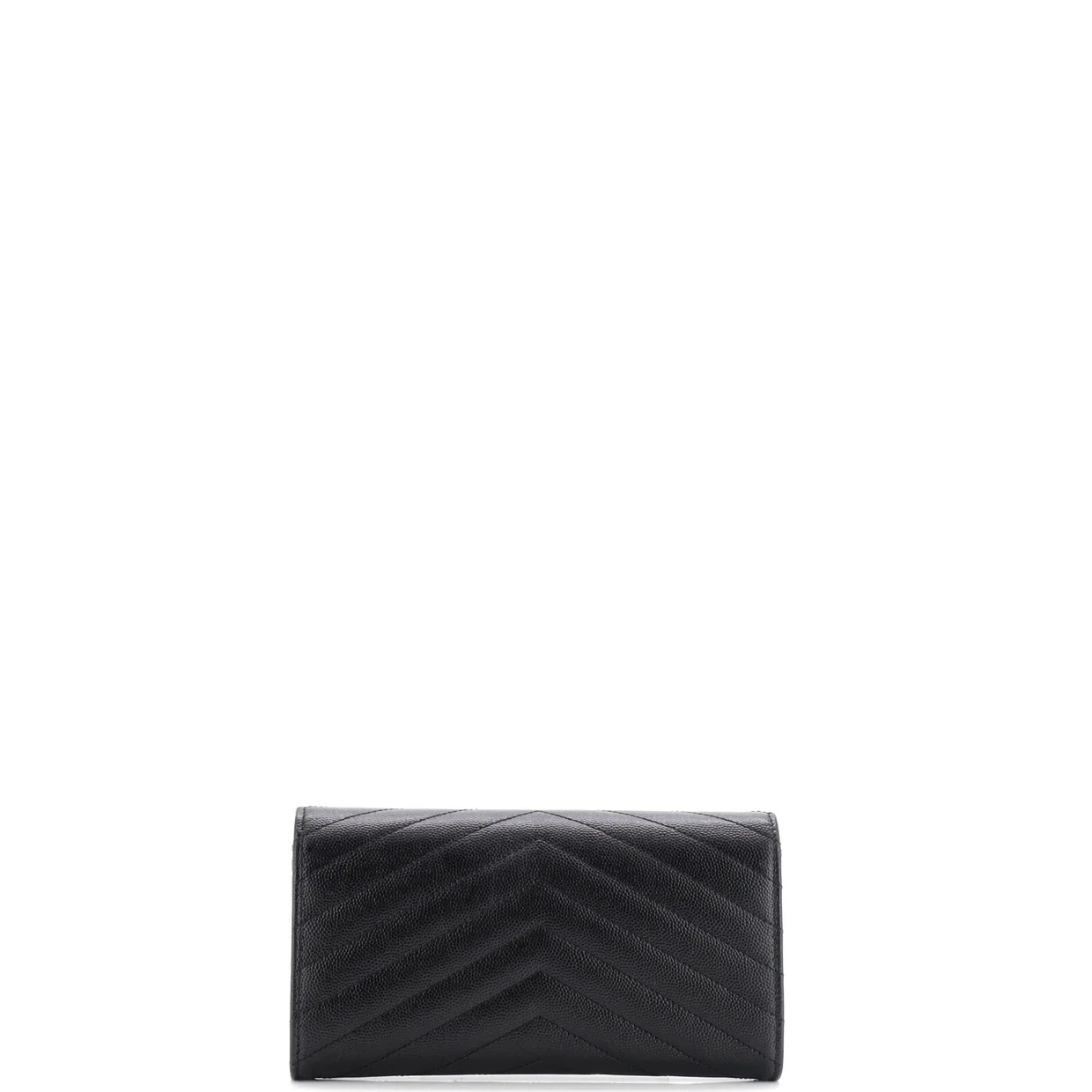 Classic Monogram Flap Wallet Matelasse Chevron Leather Large - Deep Luxury
