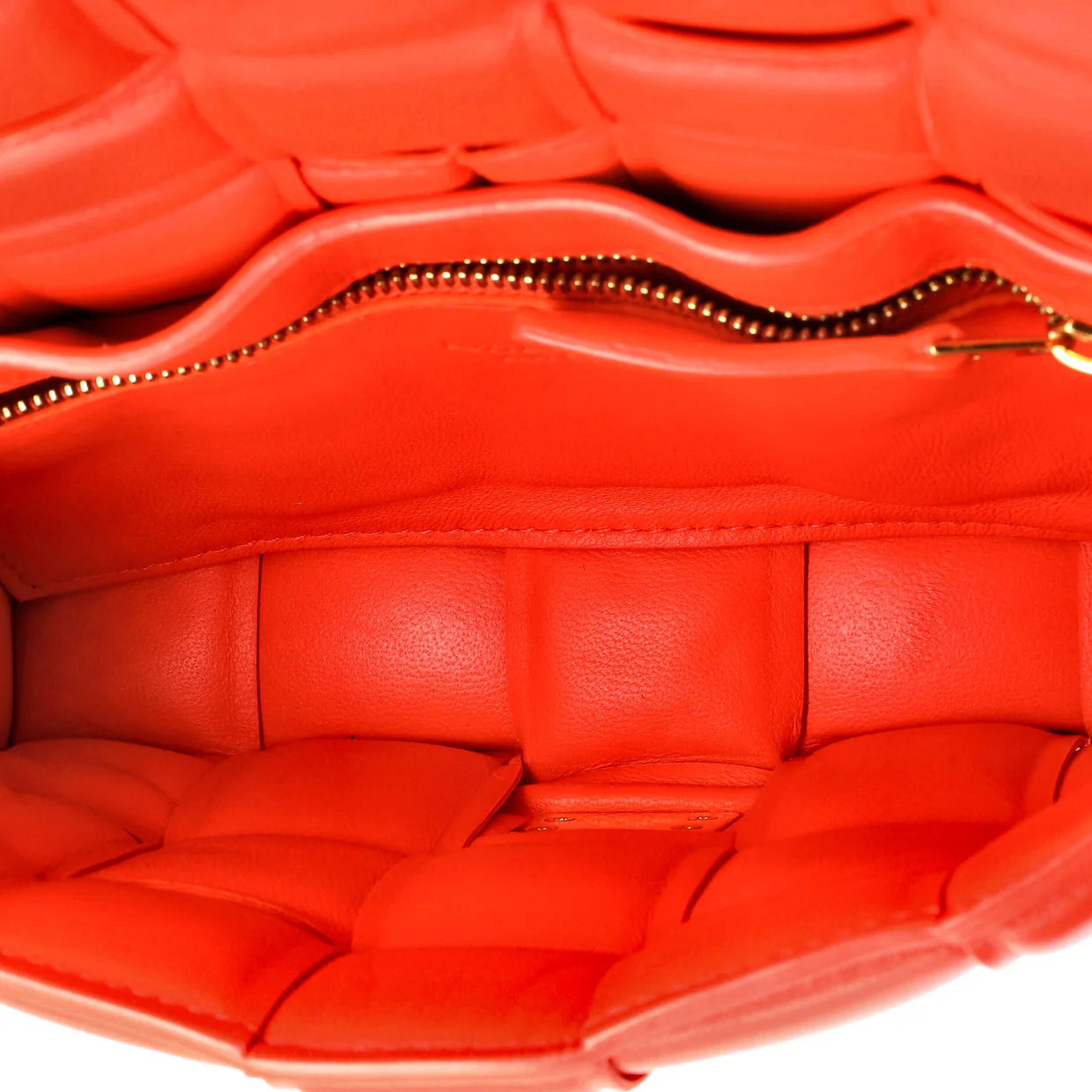 Cassette Crossbody Bag Padded Maxi Intrecciato Leather Small - Deep Luxury