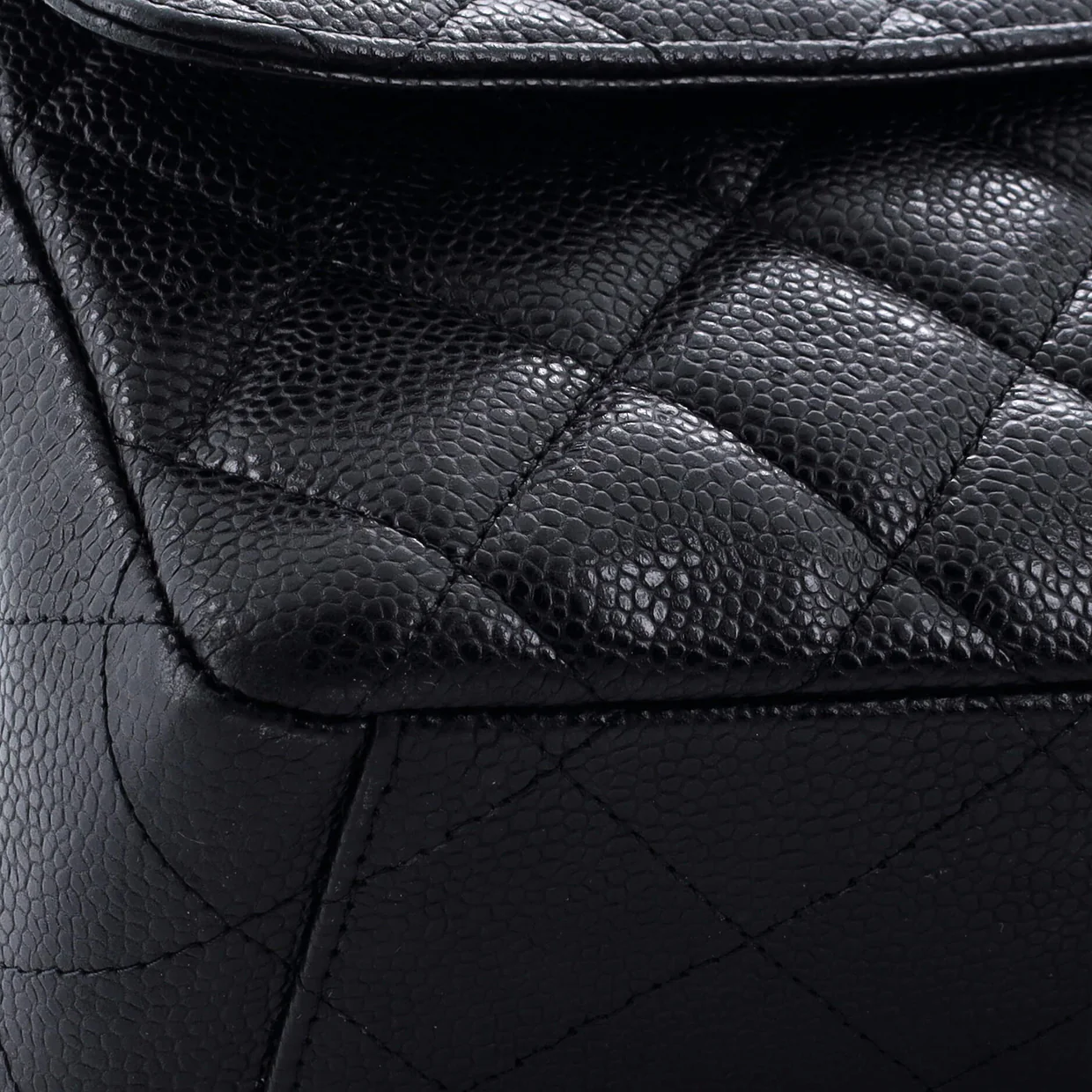 Classic Single Flap Bag Quilted Caviar Maxi - Deep Luxury