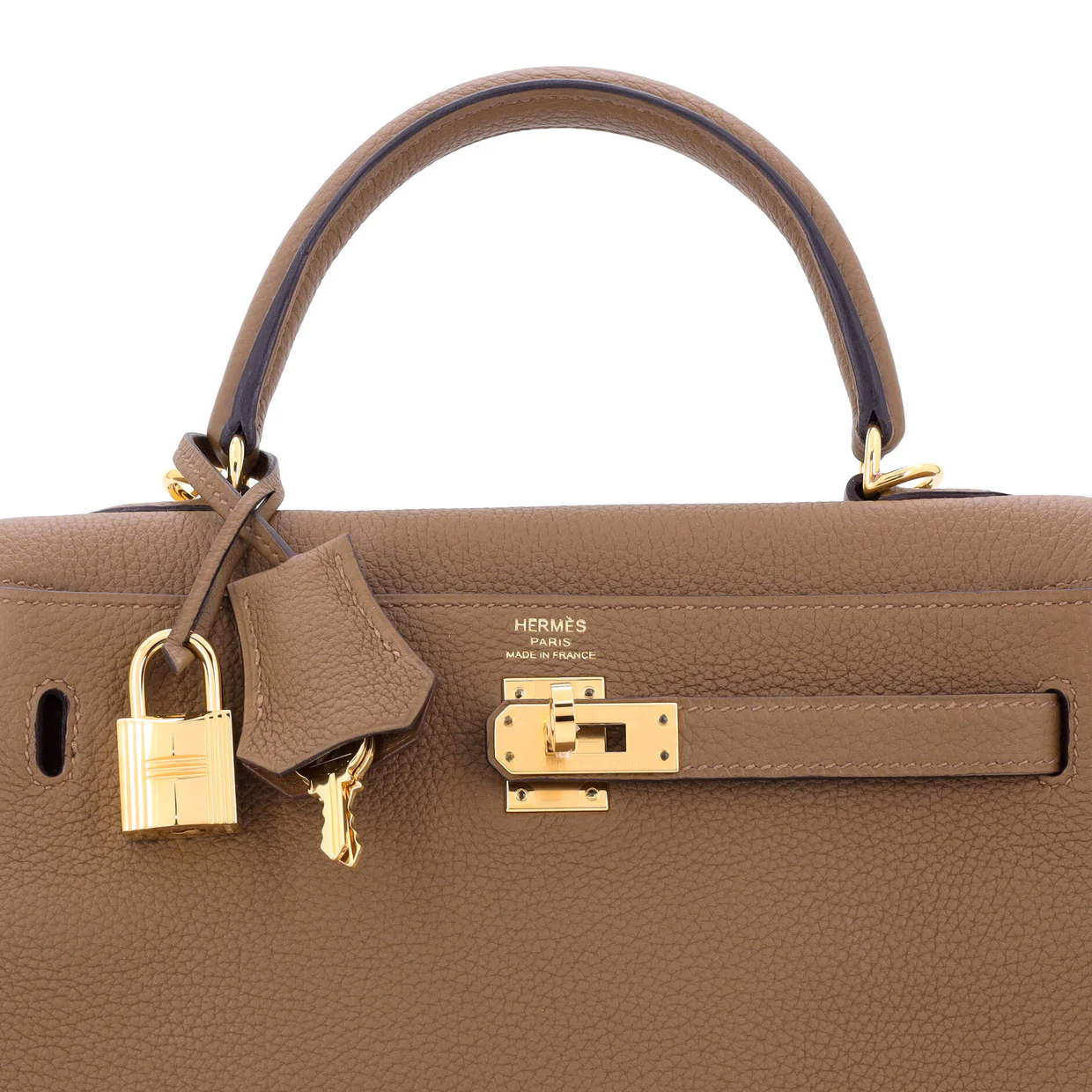 Kelly Handbag Alezan Togo with Gold Hardware 25 - Deep Luxury