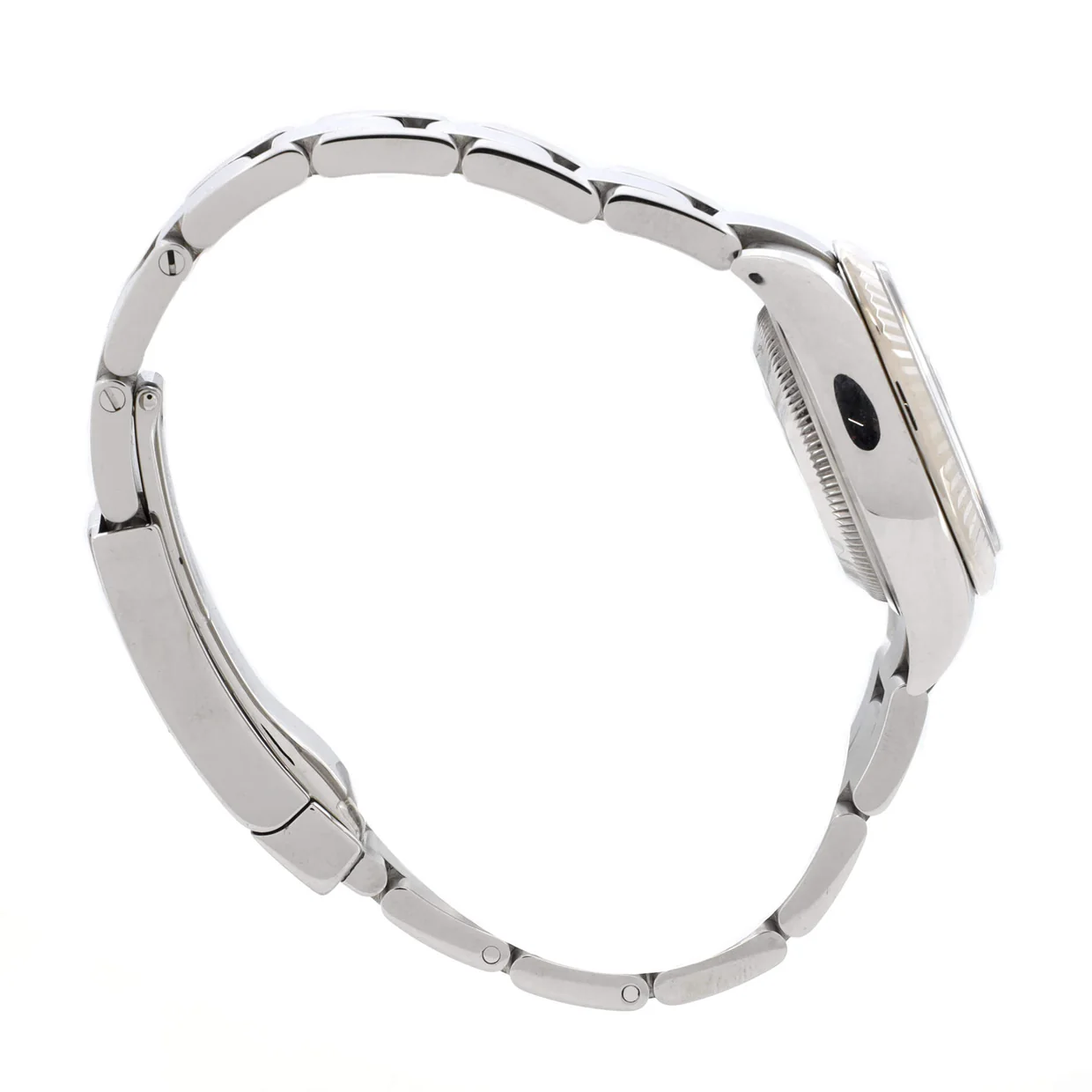 Oyster Perpetual Datejust Dark Grey Automatic Watch Stainless Steel and White Gold 28 - Deep Luxury