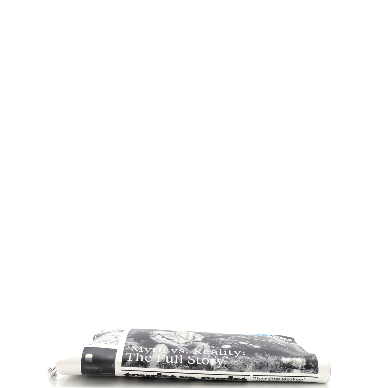 Newspaper Pouch Printed Leather - Deep Luxury